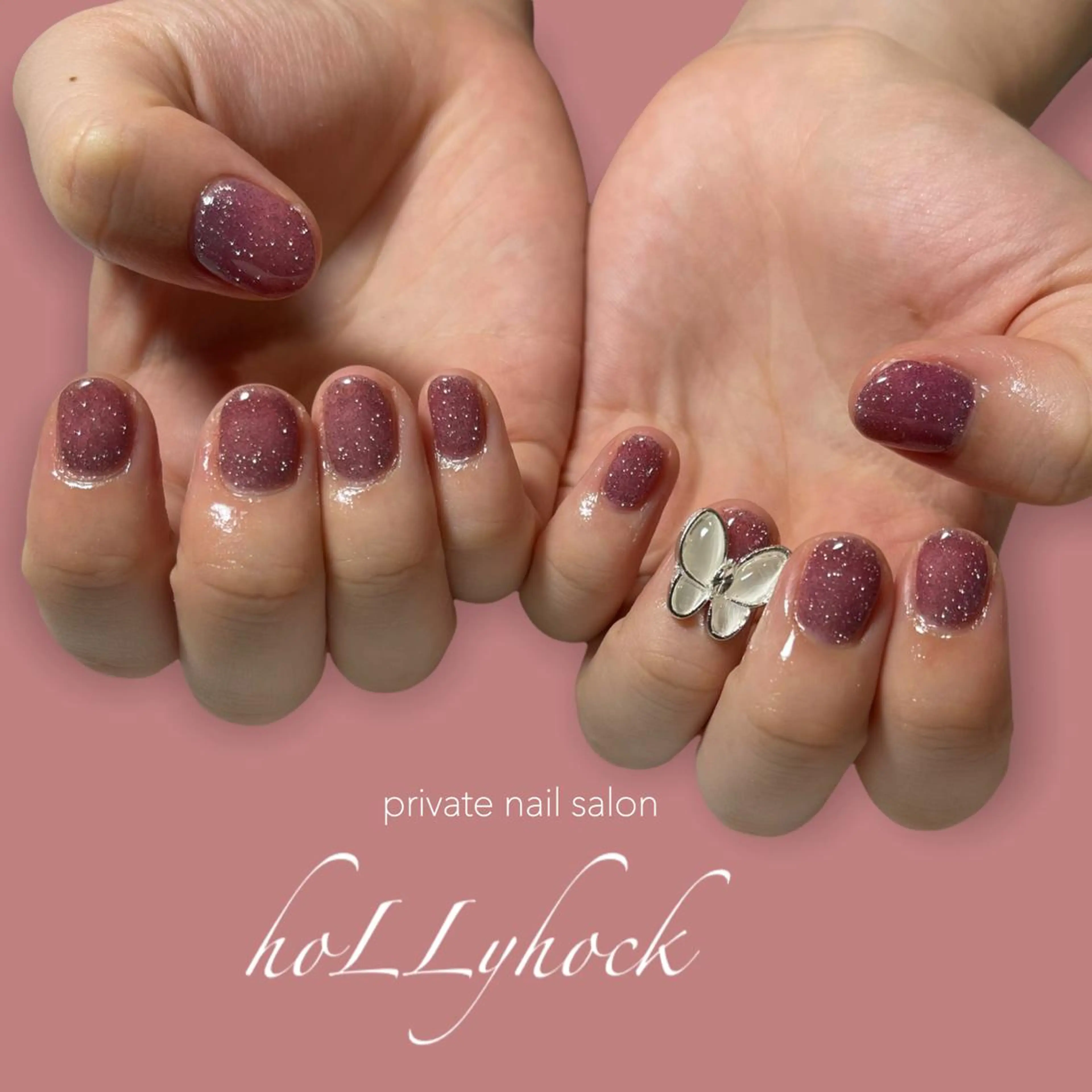ネイル ハンドネイル nail salon hoLLyhockのネイルデザイン