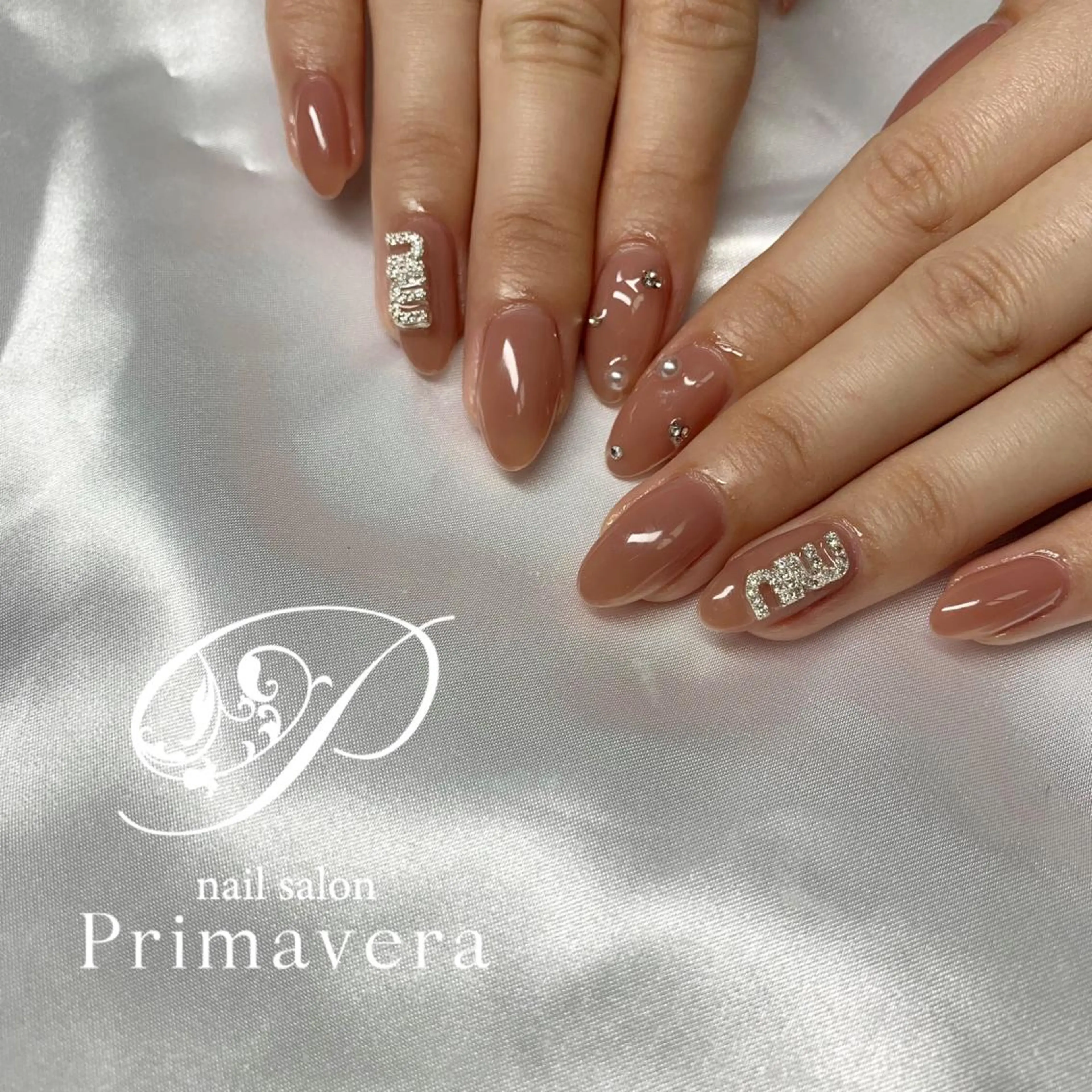 ネイル ハンドネイル primavera ワンホン系/ちゅるんのネイルデザイン