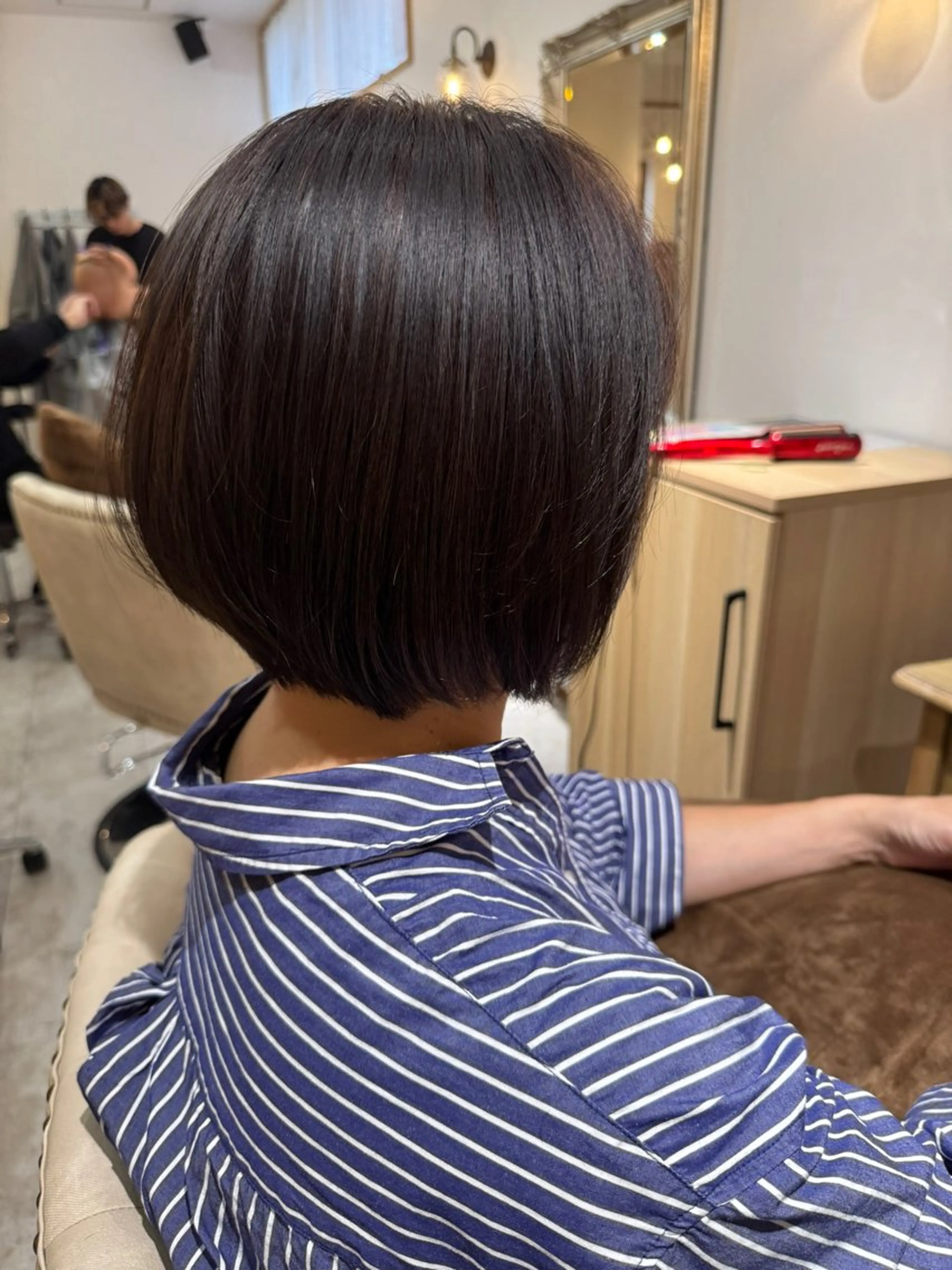 ショートカット+縮毛矯正+ケアトリートメント ¥22000→19500の写真