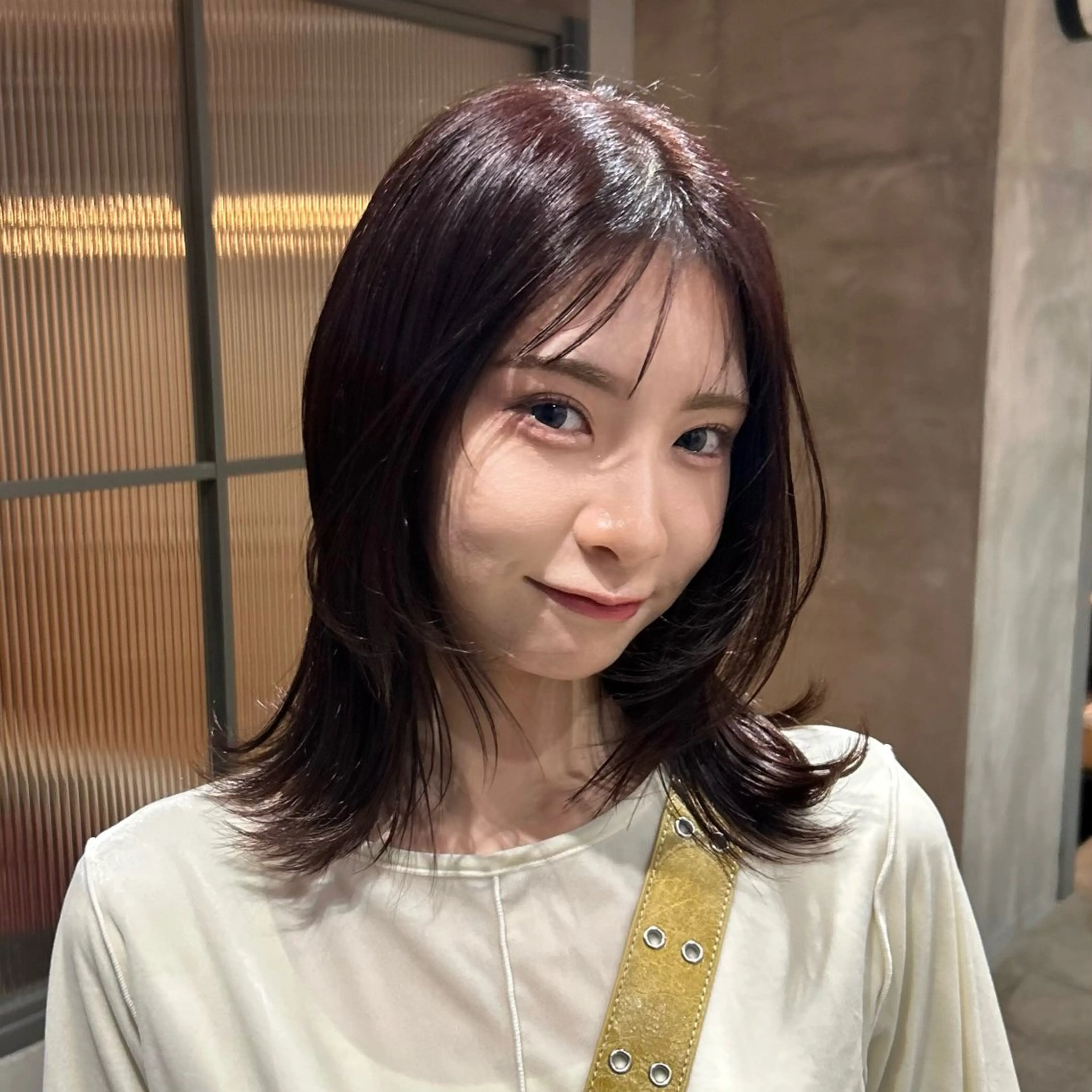 ミディアム カラー ヘアカラー MUKU所属・MUKU 市川 莉花のヘアスタイル