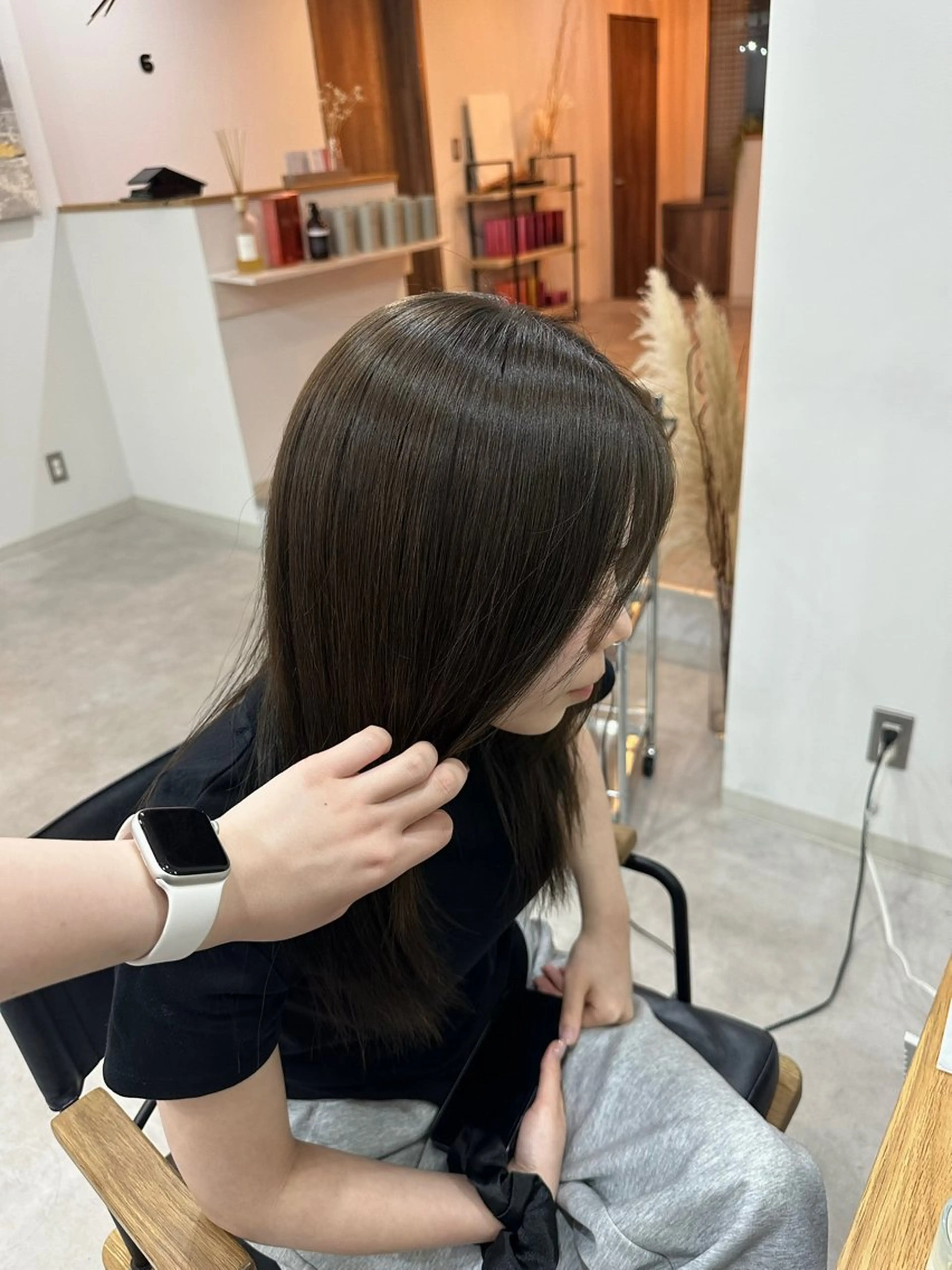 全体ワンカラー + Aujua１ステップトリートメントの写真