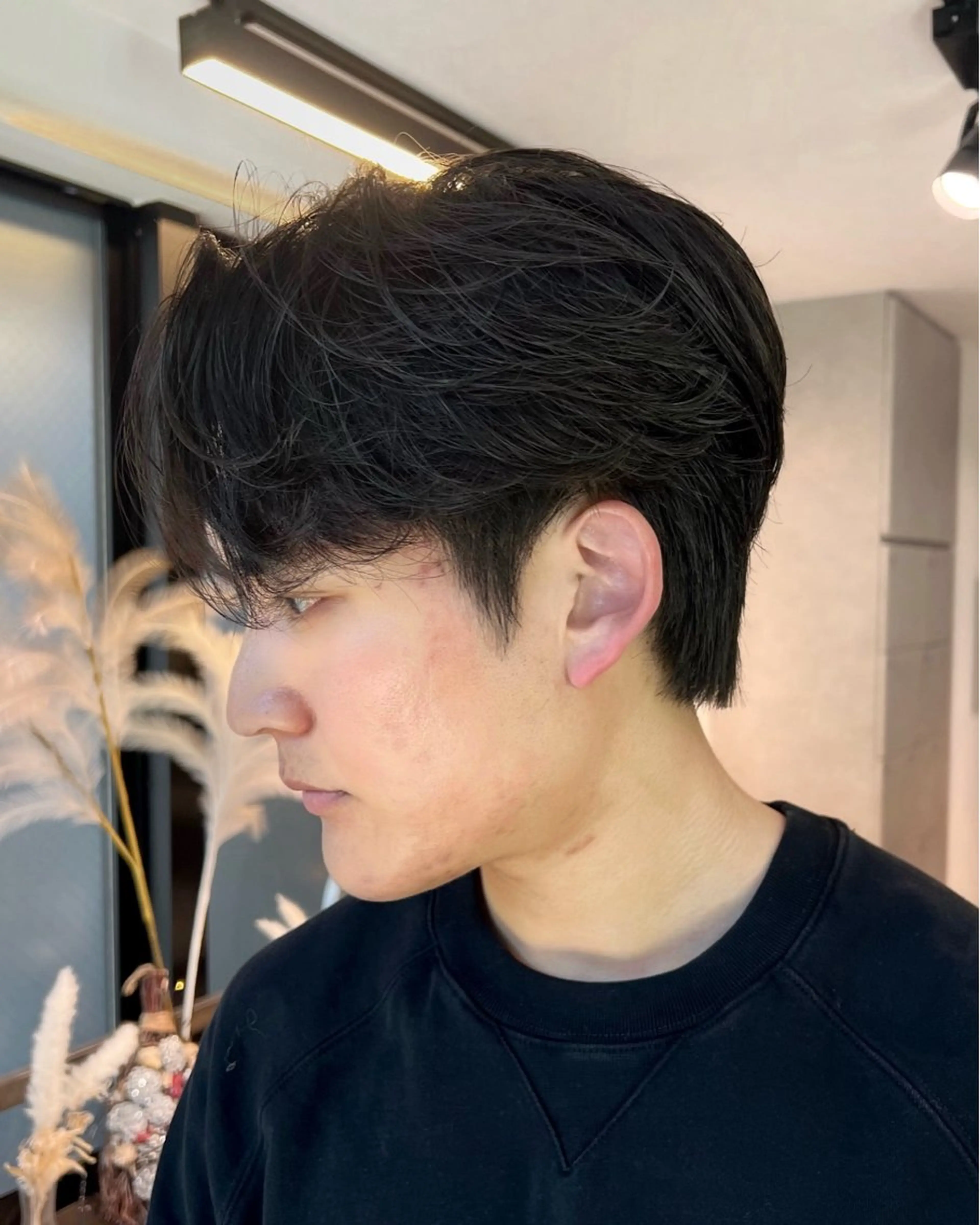 パーマ メンズ センターパート メンズパーマ ニュアンスパーマ カット パーマ トリートメント Qin shaire salon 原宿verno店所属・【センターパート】 ETO／江藤翼の眉毛・アイブロウイメージ