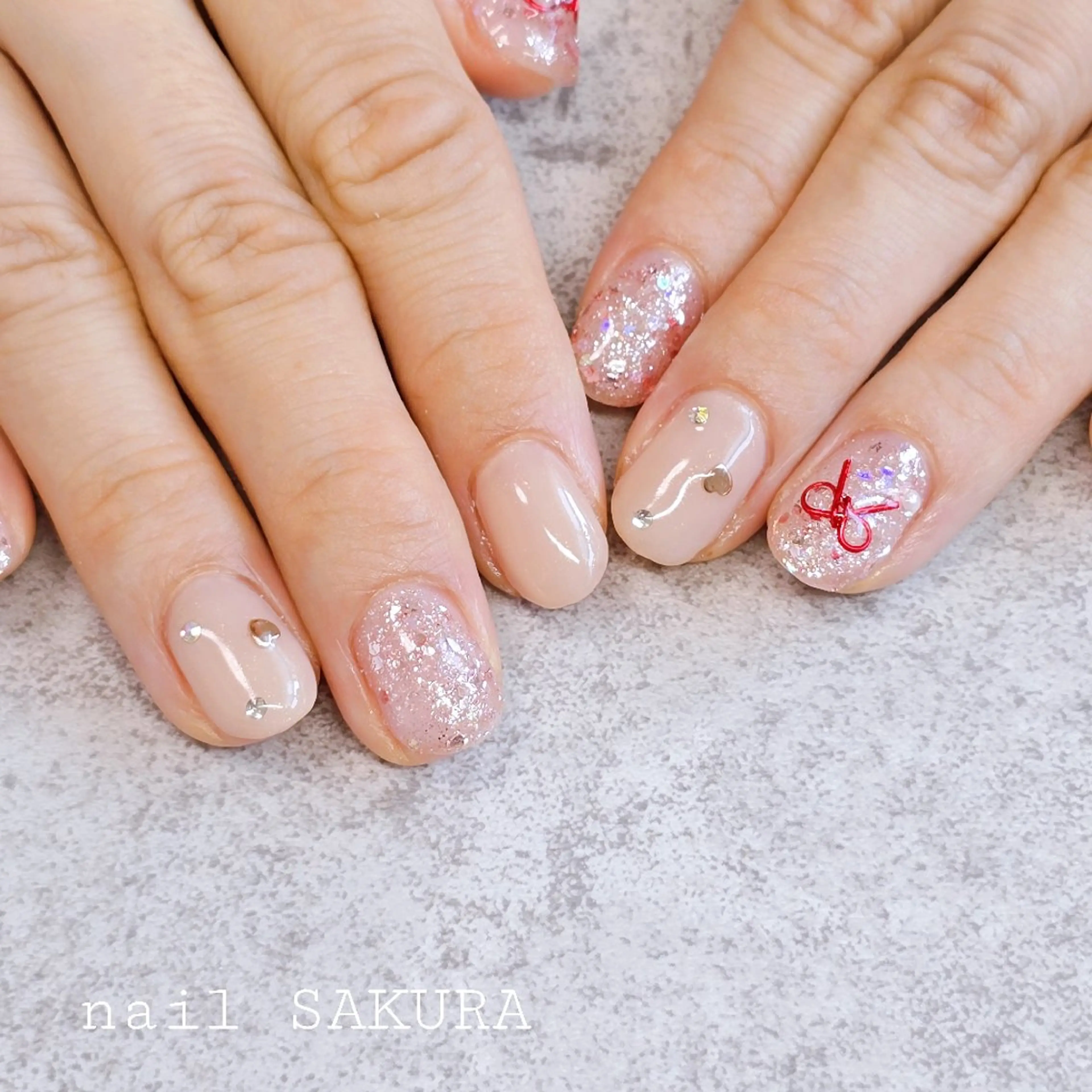 ネイル ワンカラーネイル ハンドネイル nailSAKURA 🌸爪の美容室のネイルデザイン