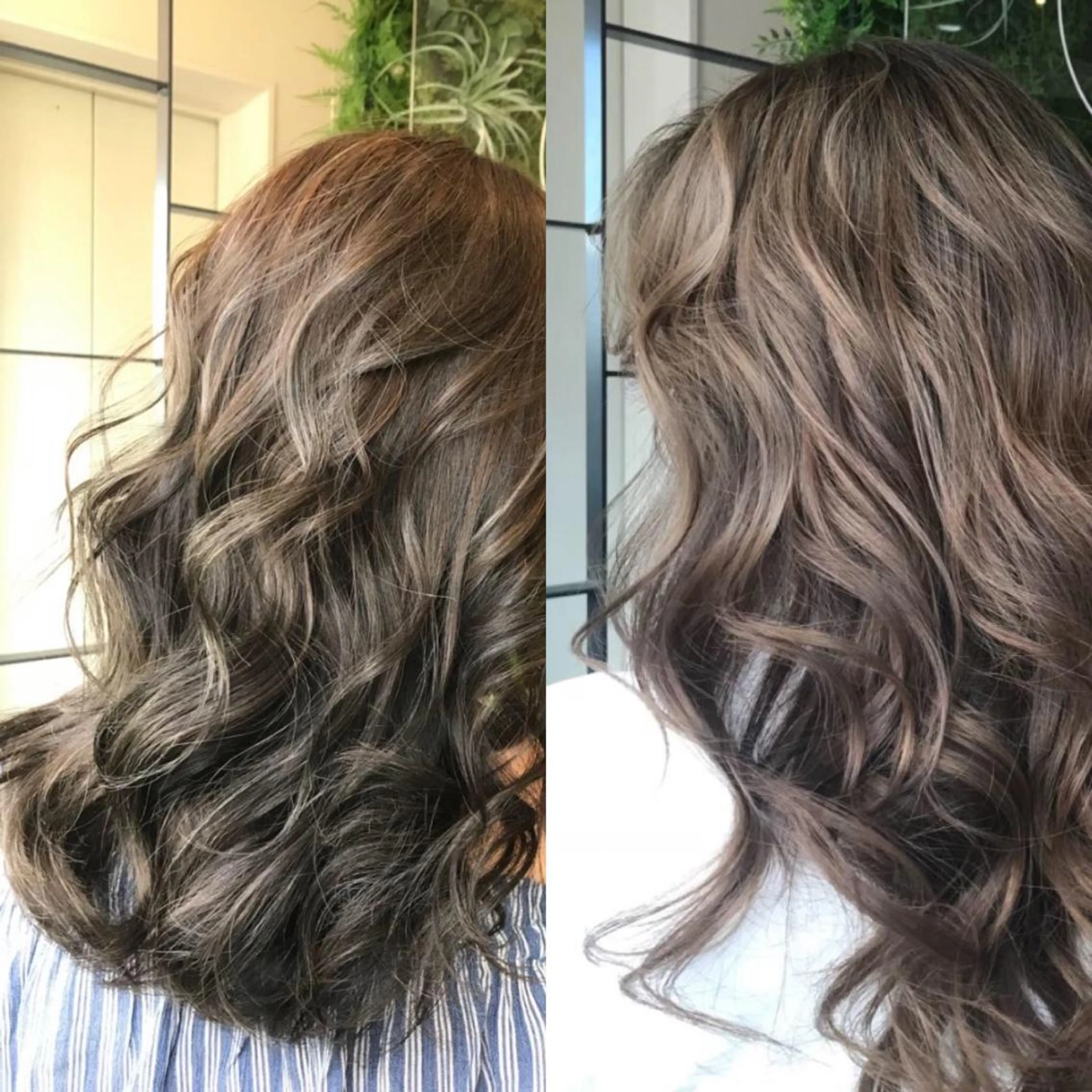 セミロング カラー Hanna by W_SALONのヘアスタイル