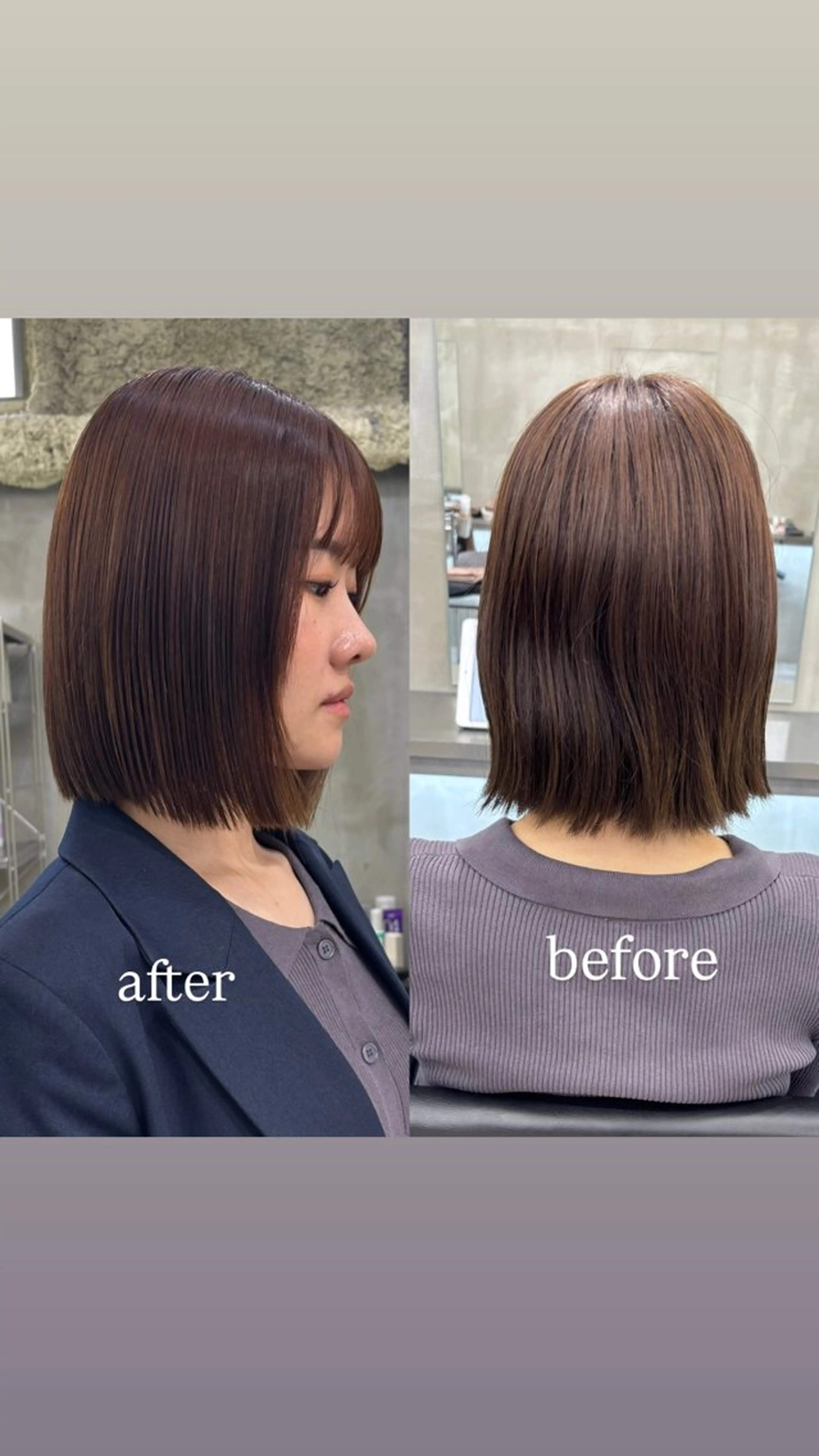 ミディアム 縮毛矯正 The Path ARENのヘアスタイル