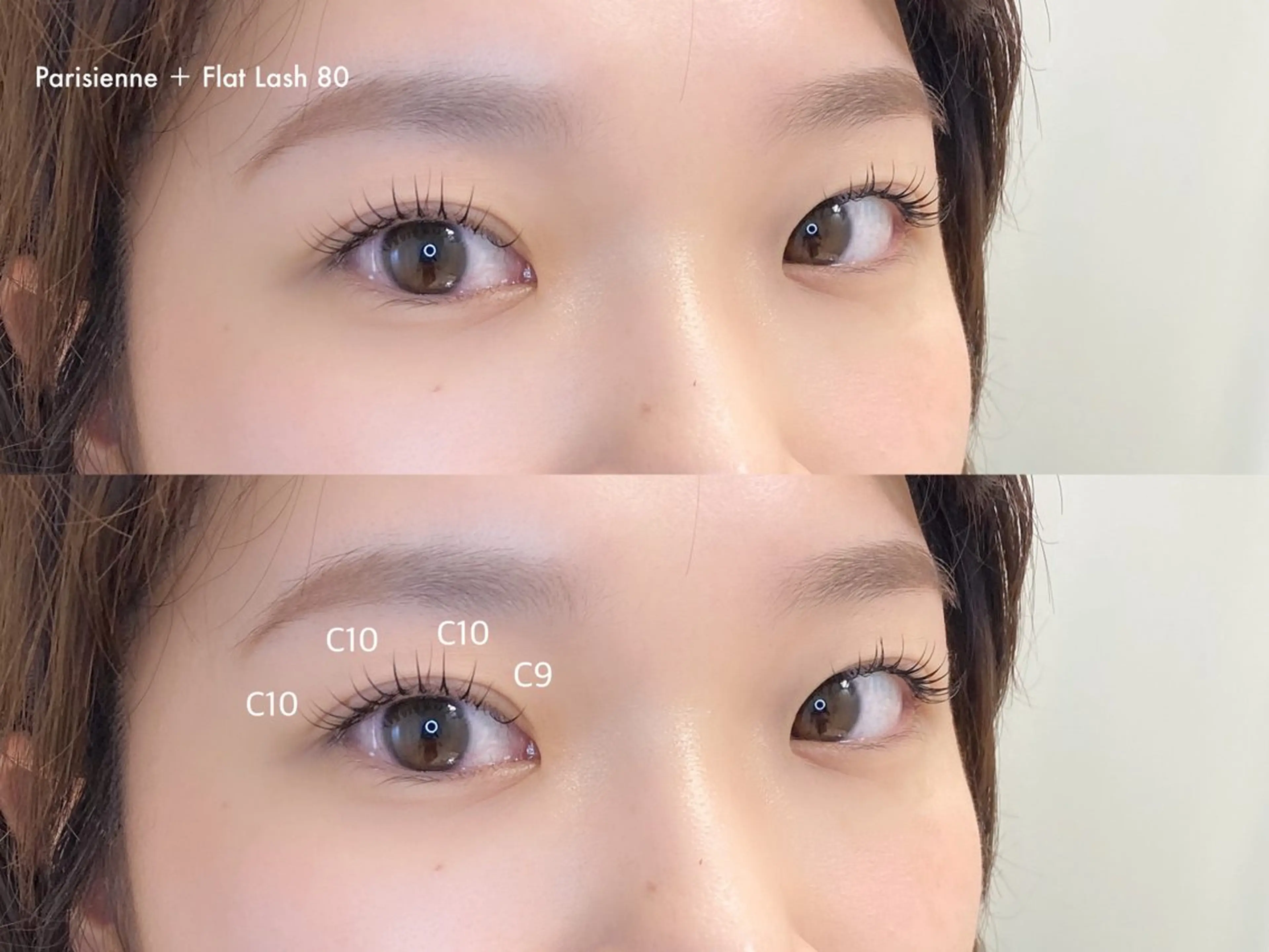 マツエク・マツパ 束感まつ毛 フラットラッシュ 韓国風マツエク ナチュラル パリジェンヌラッシュリフト マツパ viviAiles ♡⃛ Ruiのマツエク・マツパデザイン