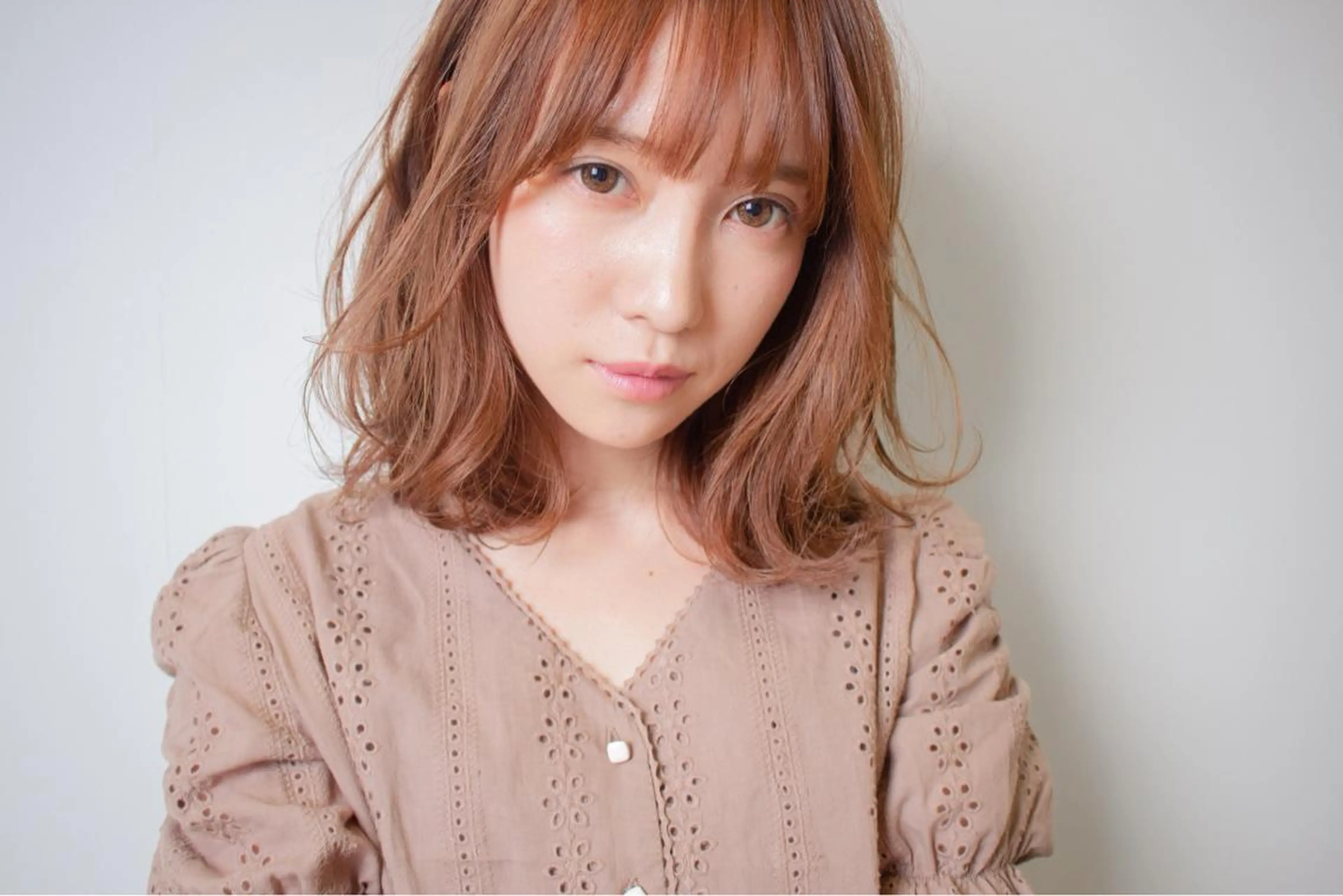 ミディアム カラー パーマ gite カワムラナオキのヘアスタイル