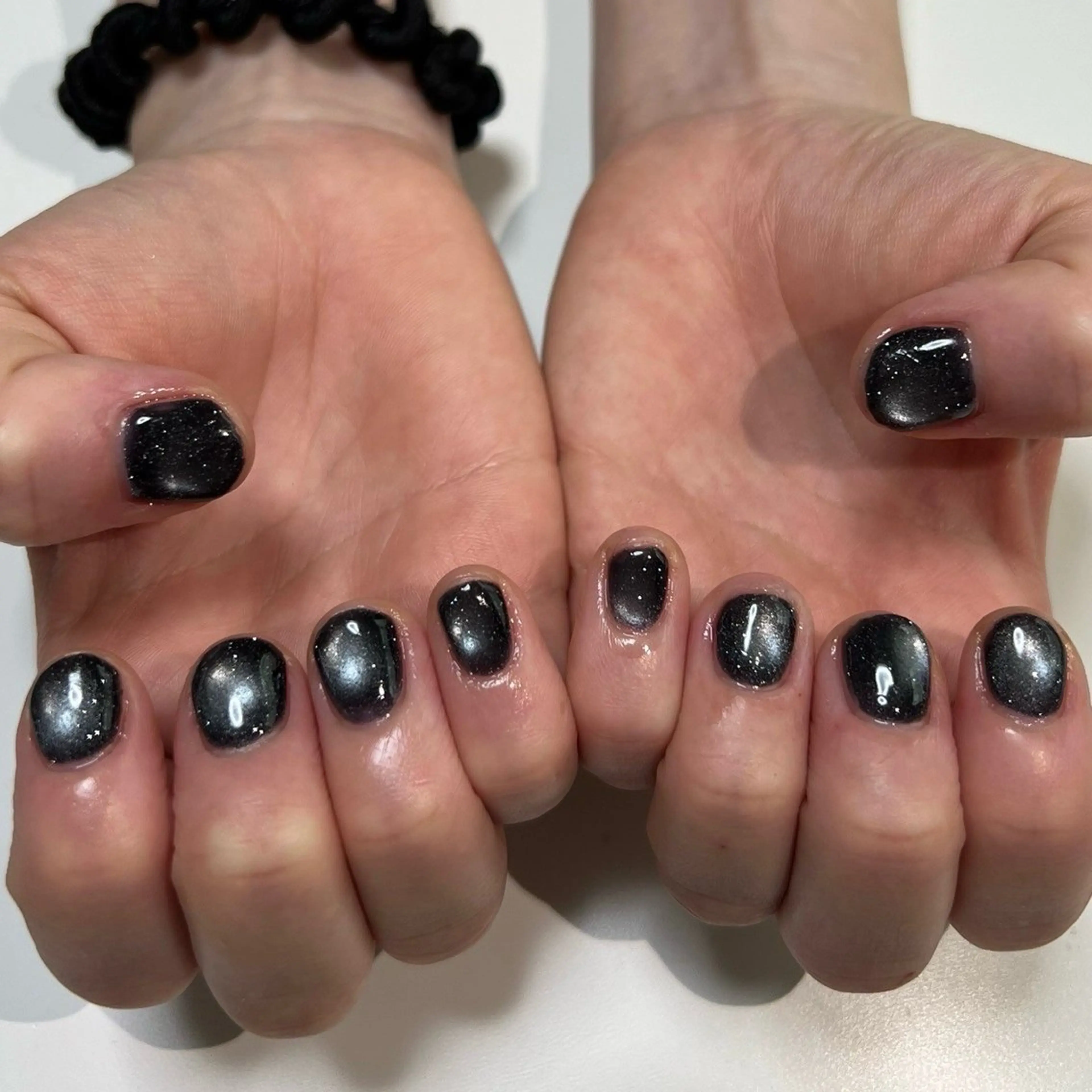 ネイル マグネットネイル マグネットワンカラー ワンカラーネイル nail salon &e kanaのネイルデザイン