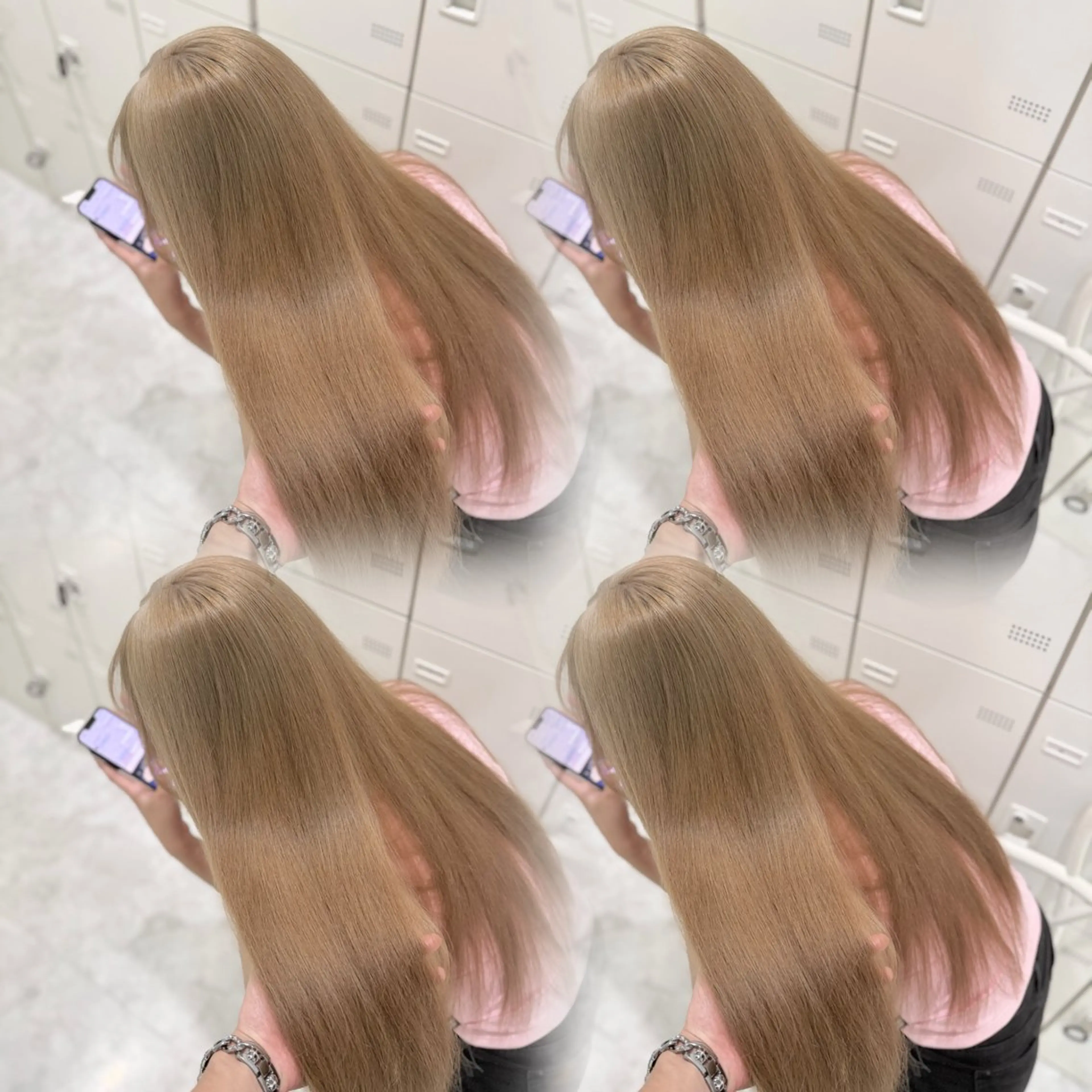 ロング カラー 🤍横浜ブリーチ /レイヤーカット🤍のヘアスタイル