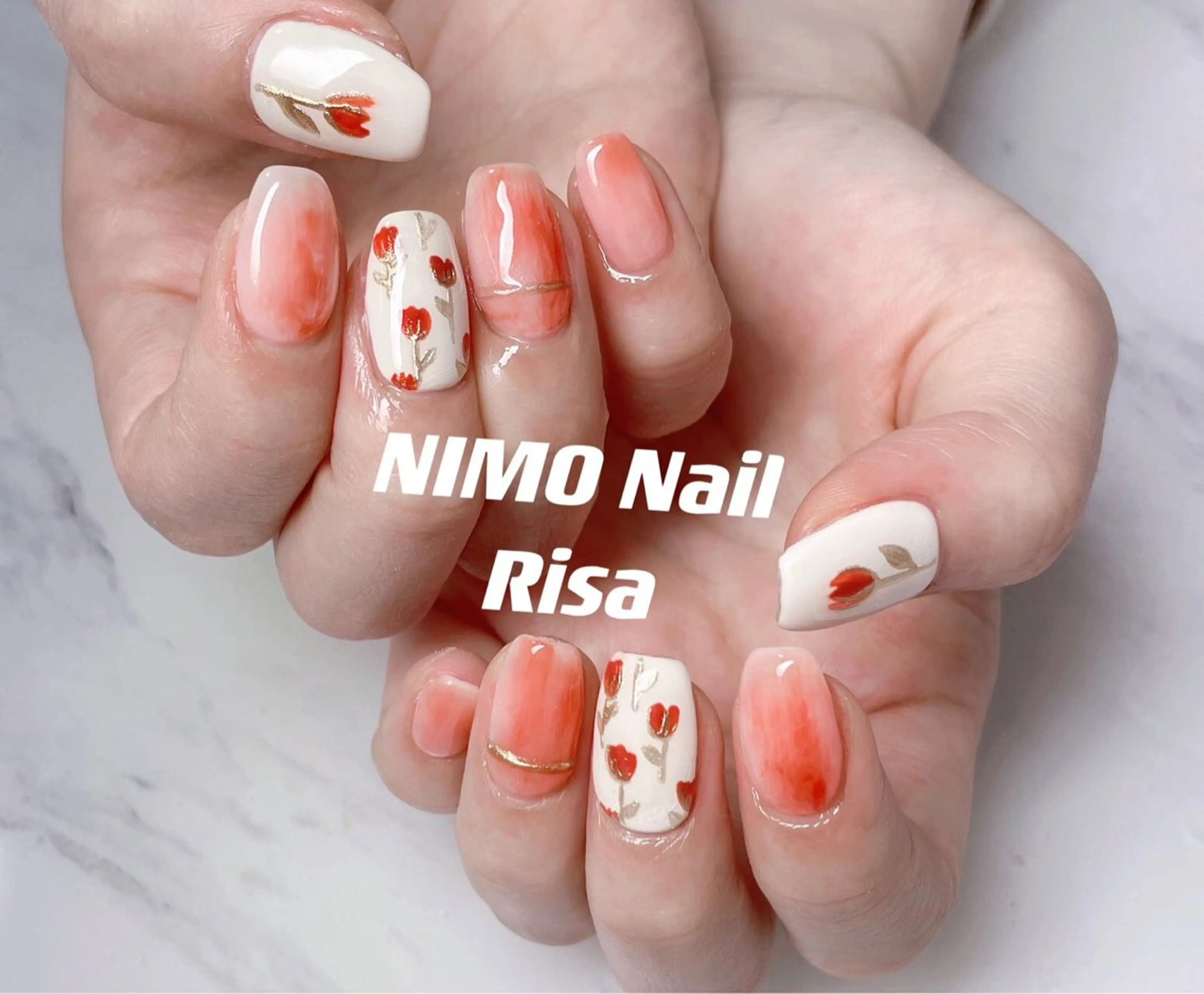 ネイル ハンドネイル RI SA☀️ リサのネイルデザイン