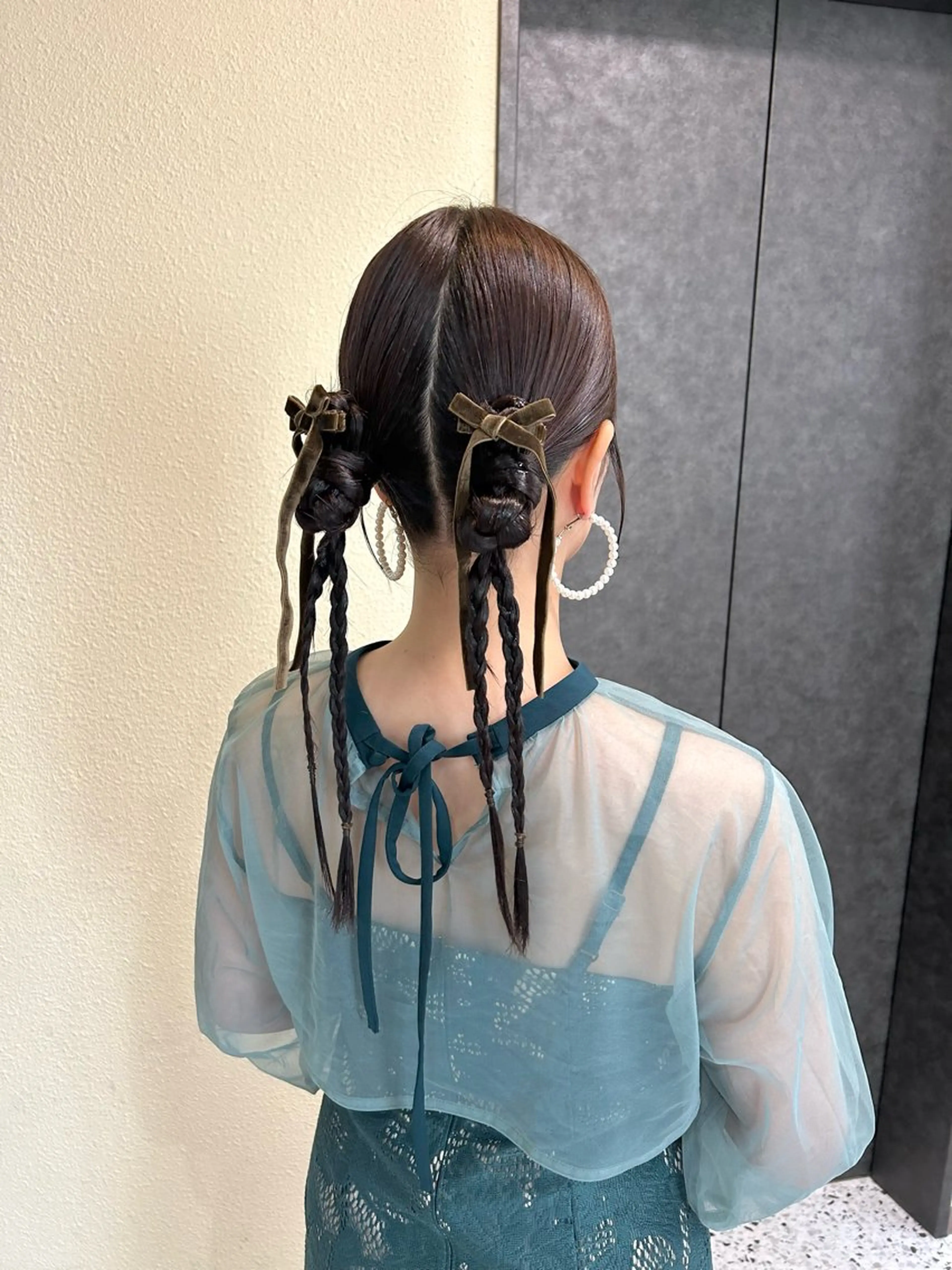 セミロング ヘアセット 平沼 葉津紀のヘアスタイル