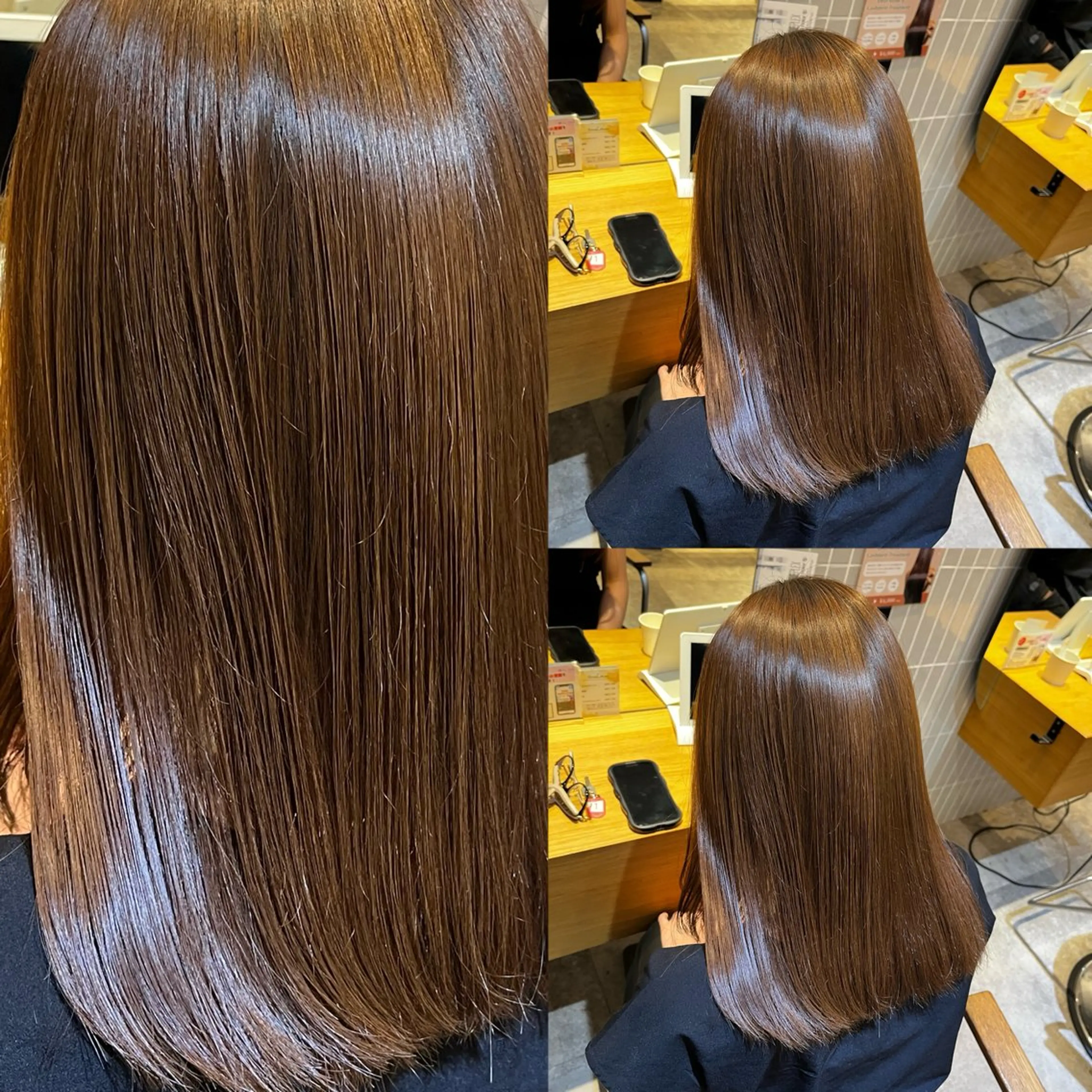 セミロング カラー 透明感カラー 髪質改善 レイヤーカット トリートメント カット ヘアカラー トリートメント ヘアセット ラフィスヘアードープ所属・レイヤーと透明感の アユカ🫒オリーブのヘアスタイル