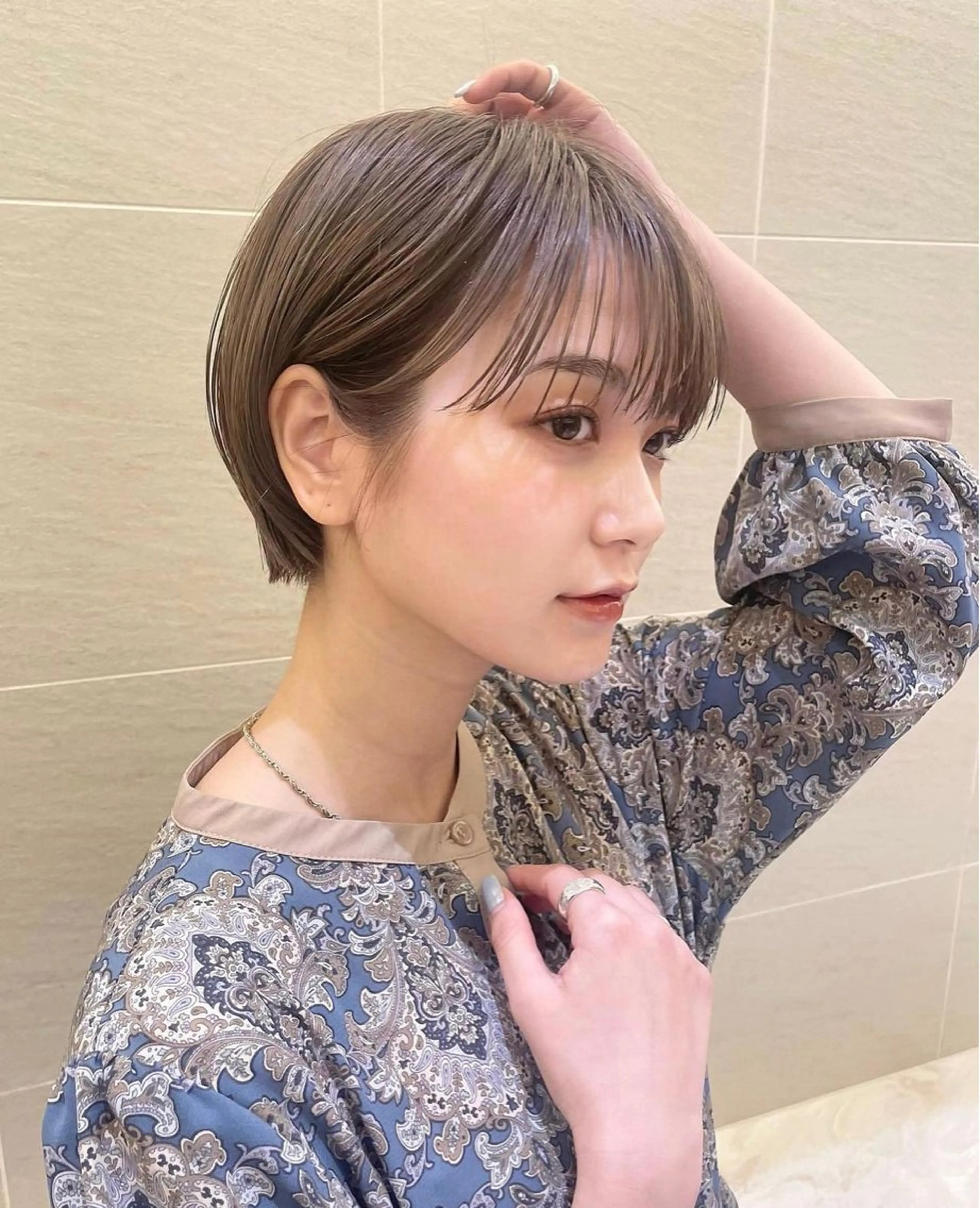 ショート ボブ ショートヘア ATENA所属・撮影モデル様募集 直樹のヘアスタイル