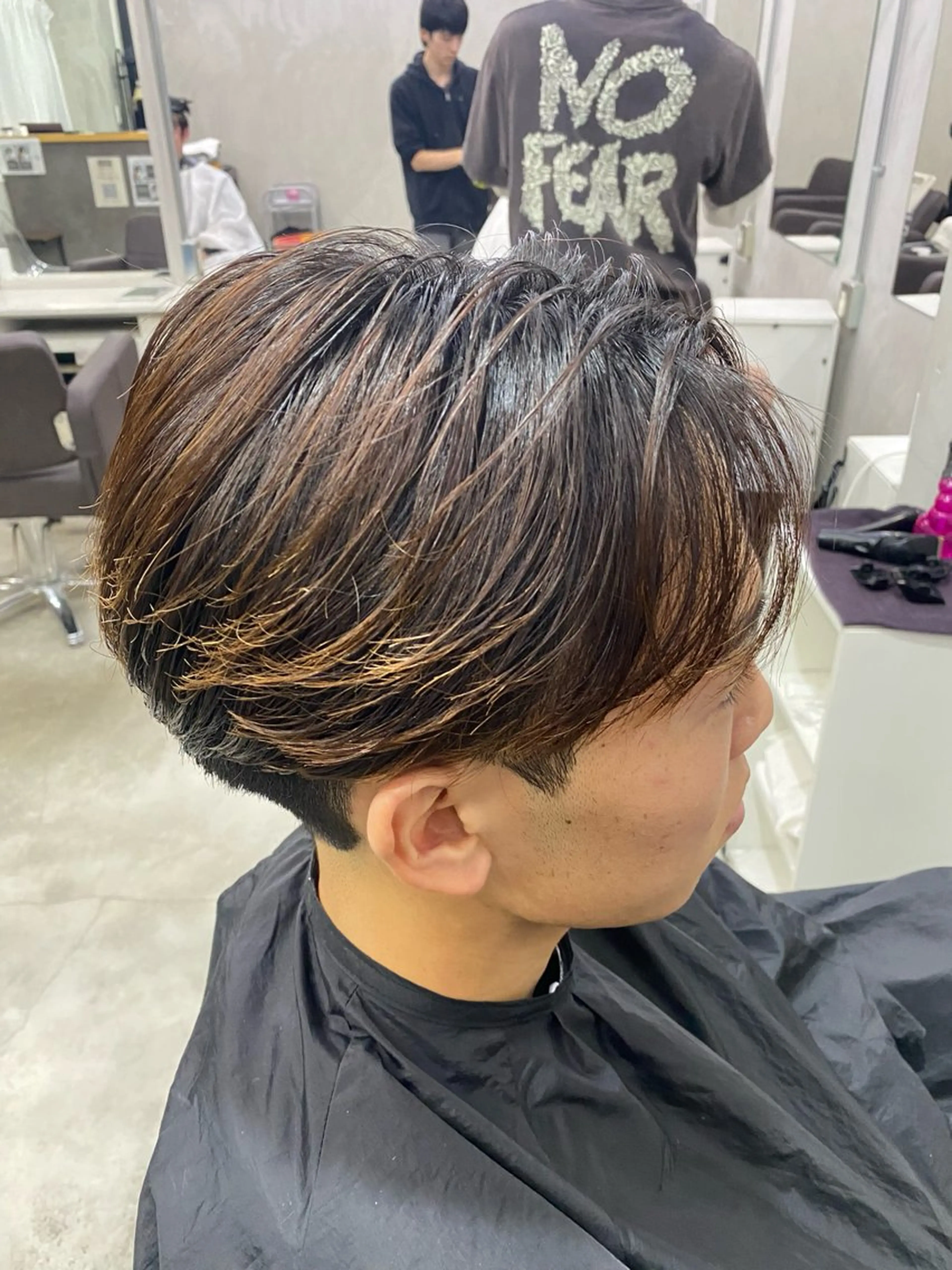 ショート 縮毛矯正 PERCUT原宿店所属・メンズカット/カラー スギウラ　ヒサヤのヘアスタイル