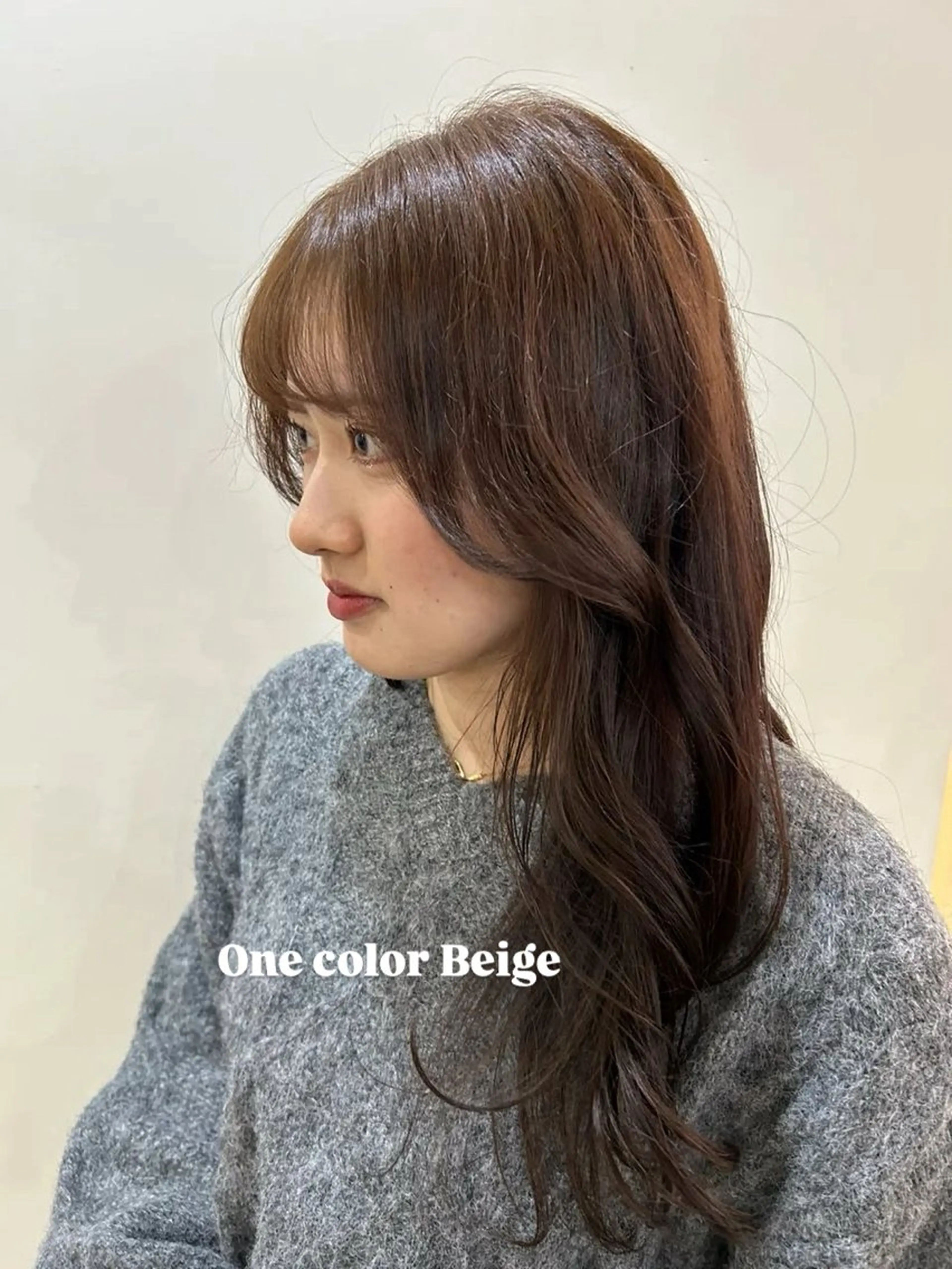 セミロング カラー ヘアカラー トリートメント 透明感color 🫧ruko🌿銀座のヘアスタイル