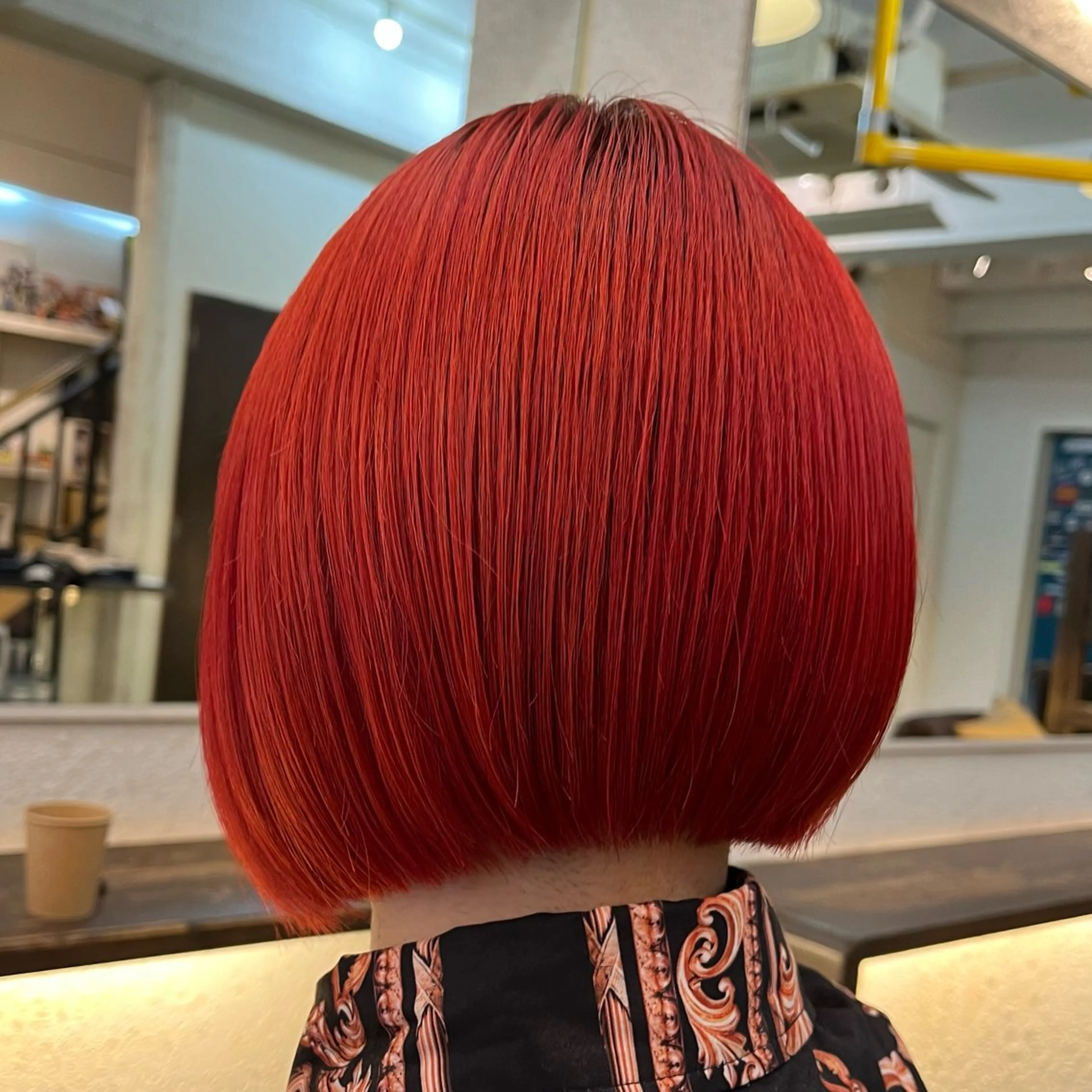 ミディアム カラー GO TODAY SHAiRE SALON 原宿本店所属・ブリーチ/レイヤー ハッシュカット/河内のヘアスタイル