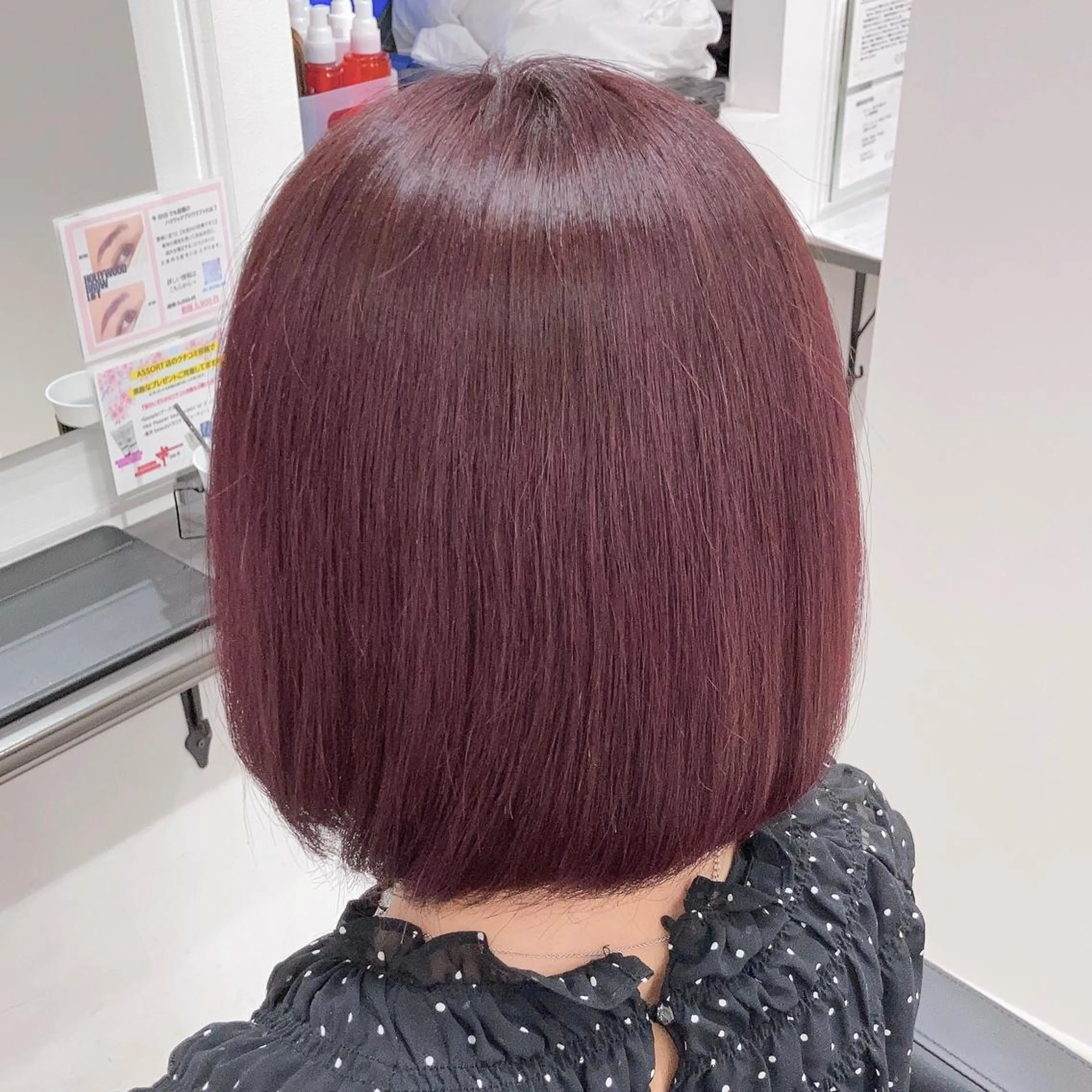 ショート カラー ブリーチ ピンクカラー ヘアカラー ピンクカラー🎀 米津 美佑のマツエク・マツパデザイン