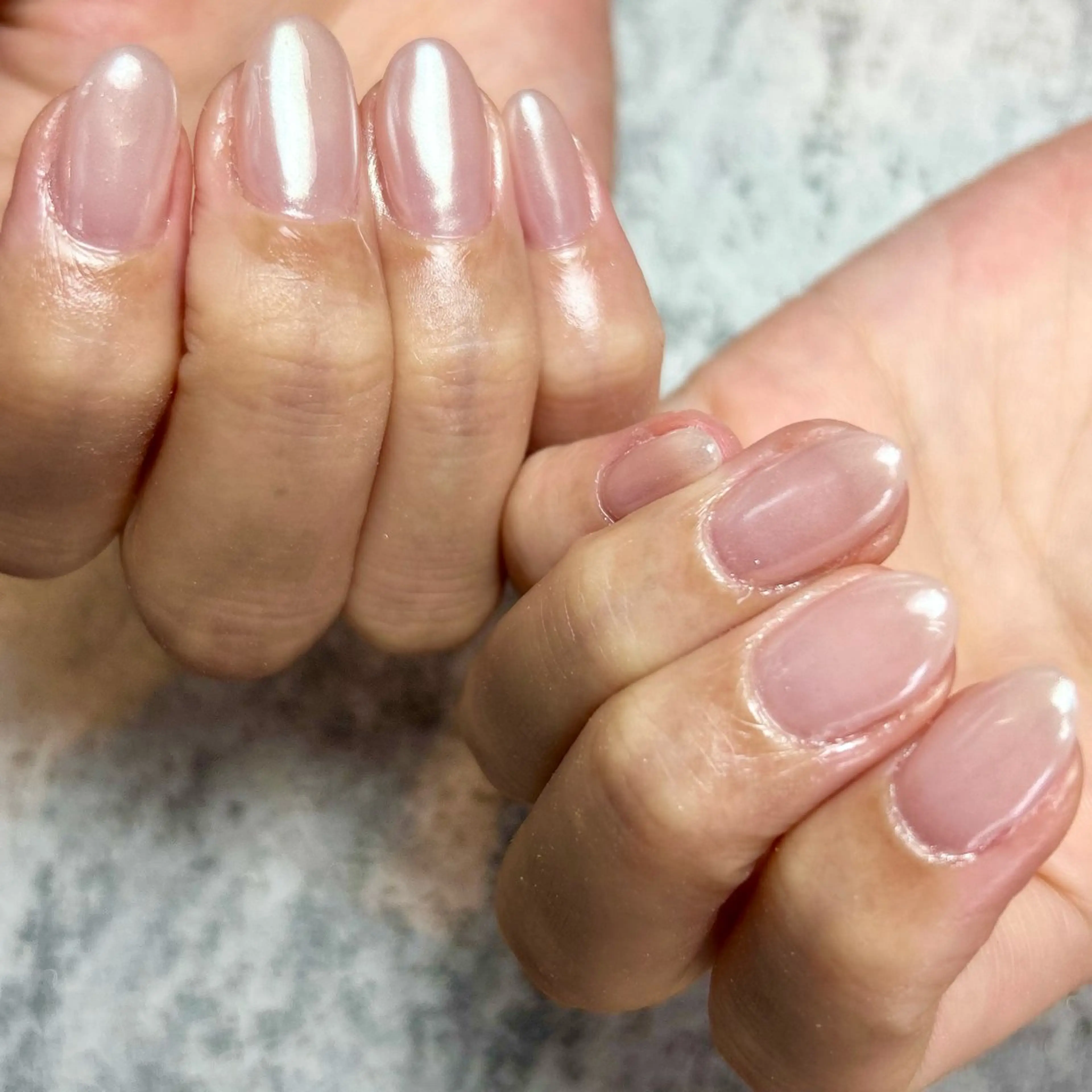 ネイル オーロラネイル ワンカラーネイル ネイルサロンmuumii所属・東十条muumii ネイルまつ毛のネイルデザイン