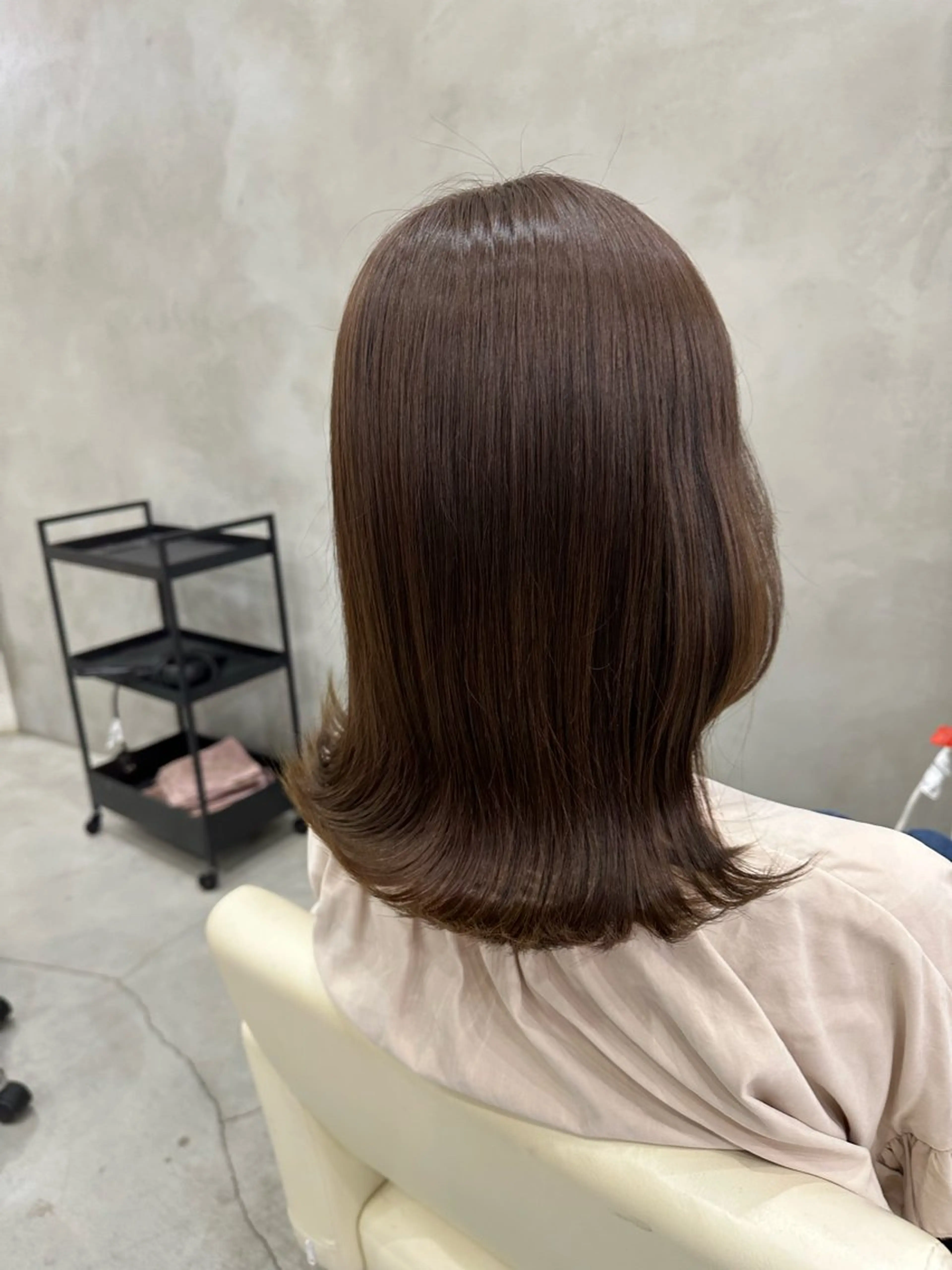 ミディアム カラー さあや 【透け感/艶感】のヘアスタイル