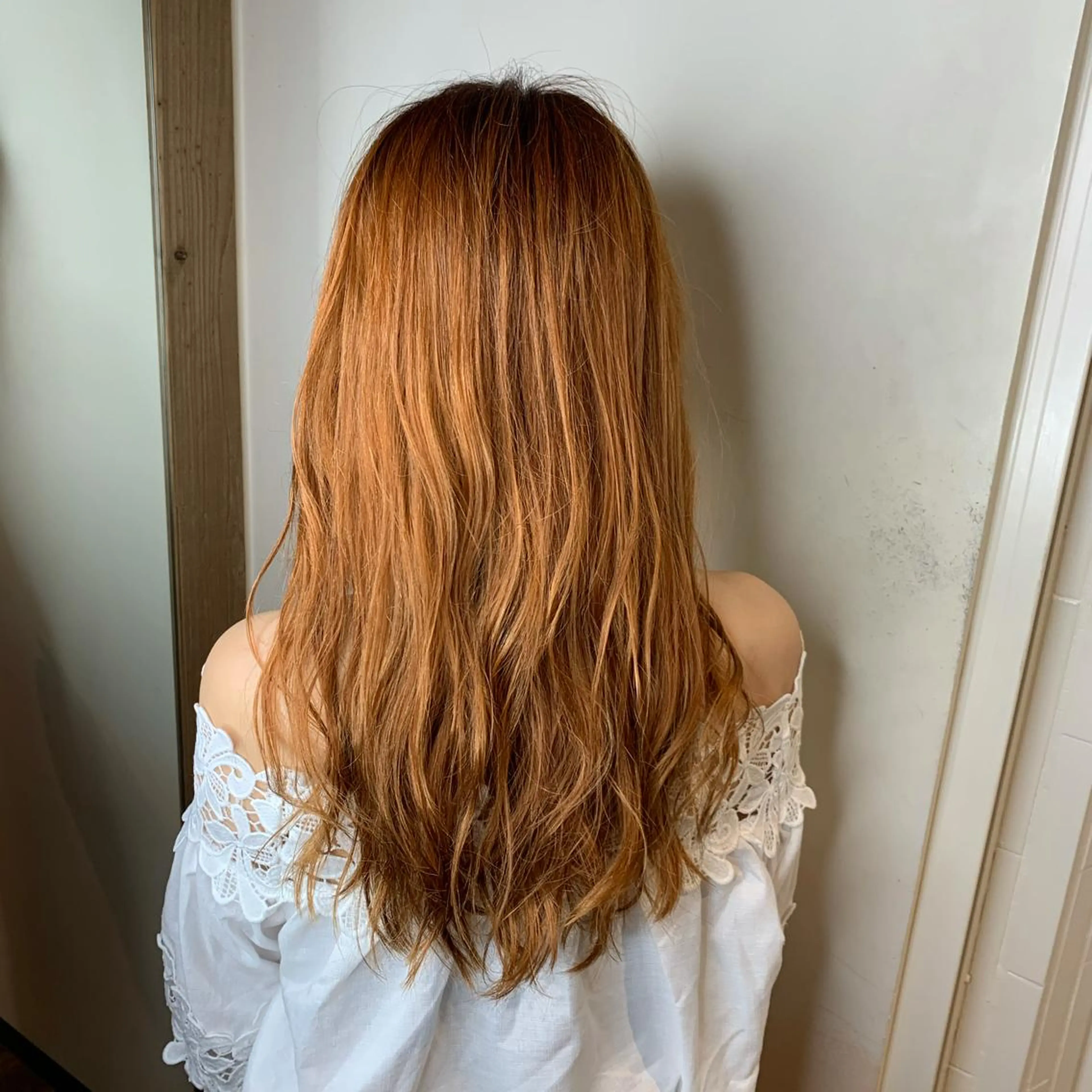 セミロング カラー オレンジ カット ヘアカラー トリートメント 艶髪特化美容師 白岩　悟のその他イメージ