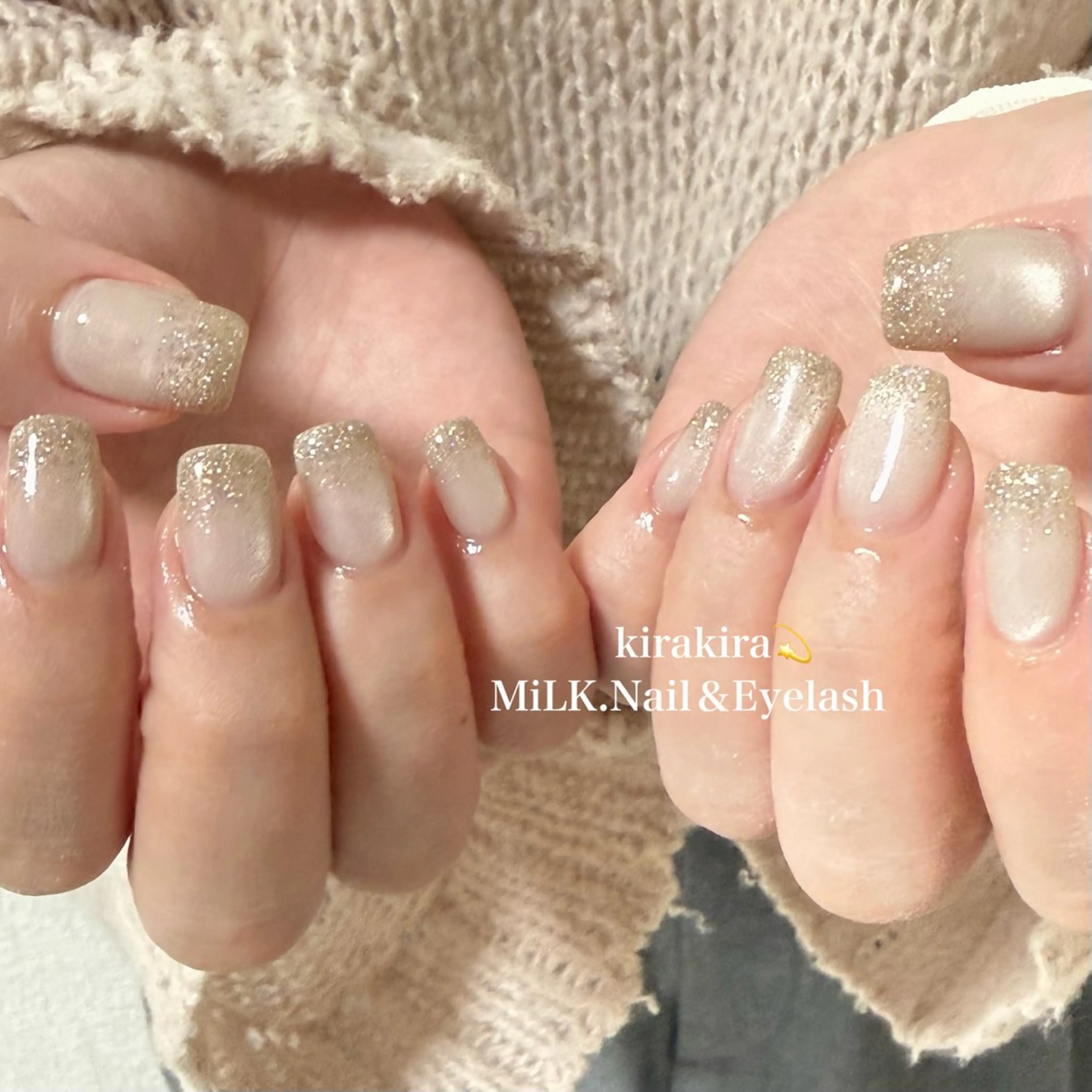 ネイル ハンドネイル MiLK.   Nail&Eyelash所属・MiLK. wakaのマツエク・マツパデザイン