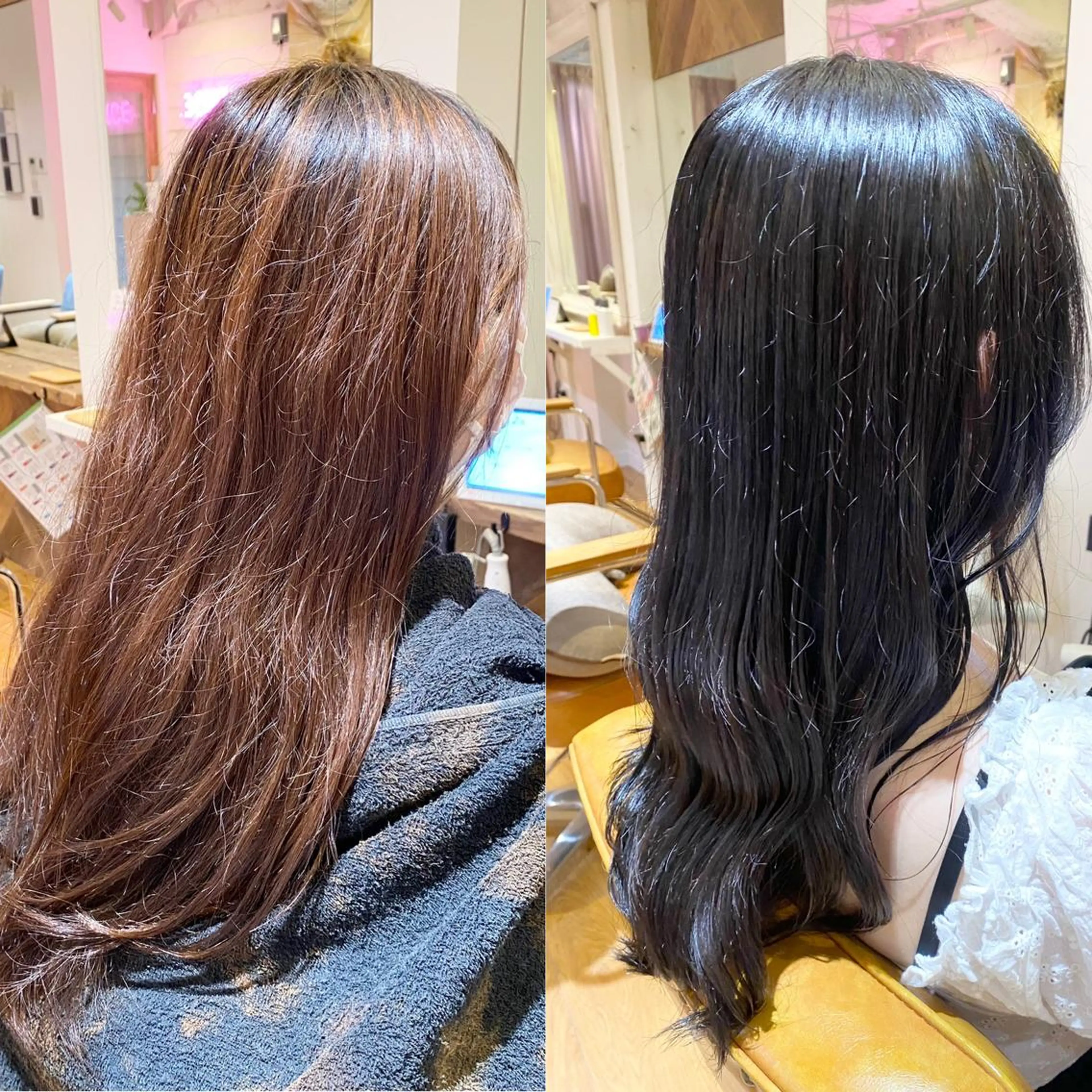 ロング アッシュ 暗髪透明感カラー/ インナー/小島良太のヘアスタイル