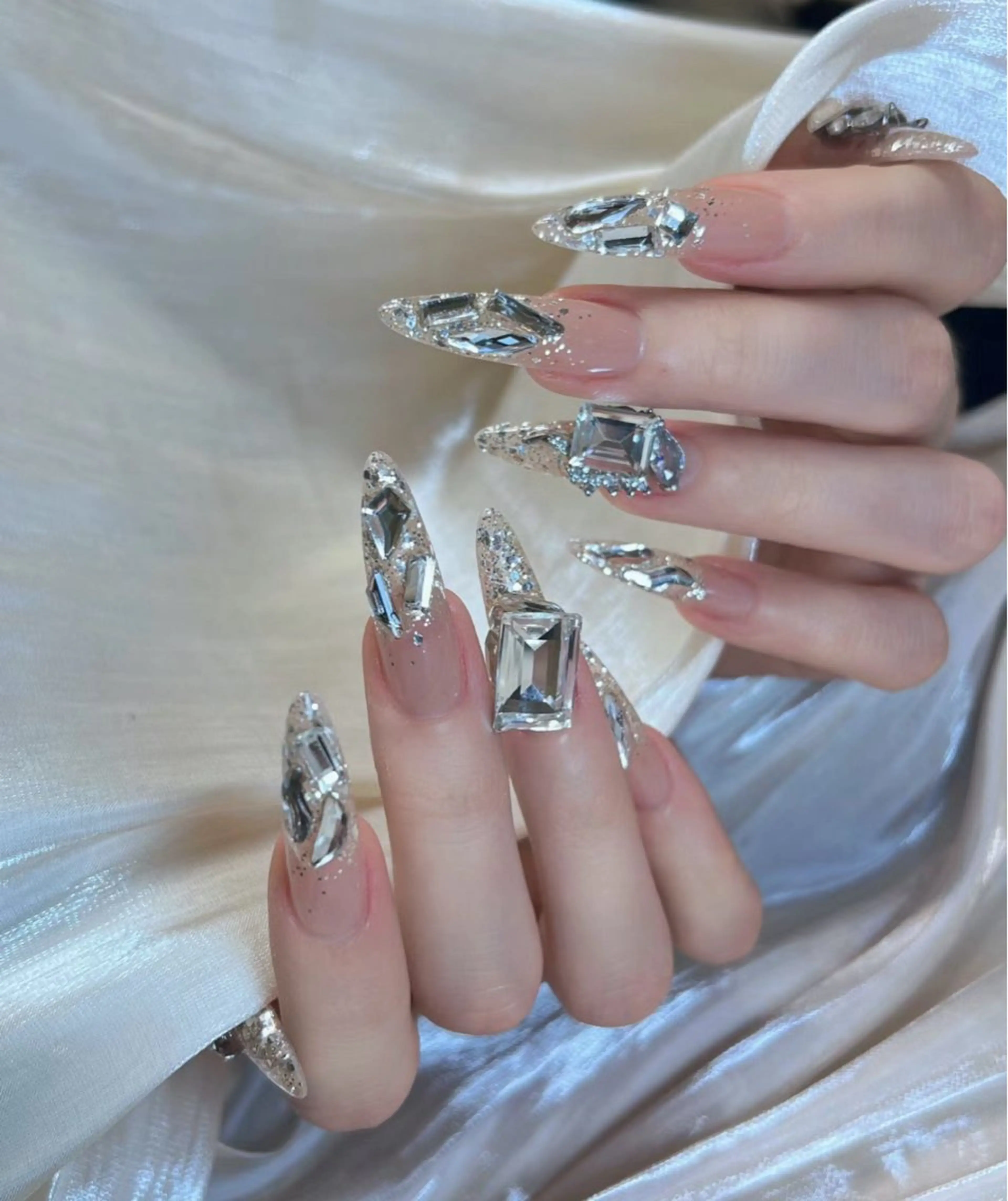ネイル ハンドネイル M🌷nail 長さだし専門店のネイルデザイン