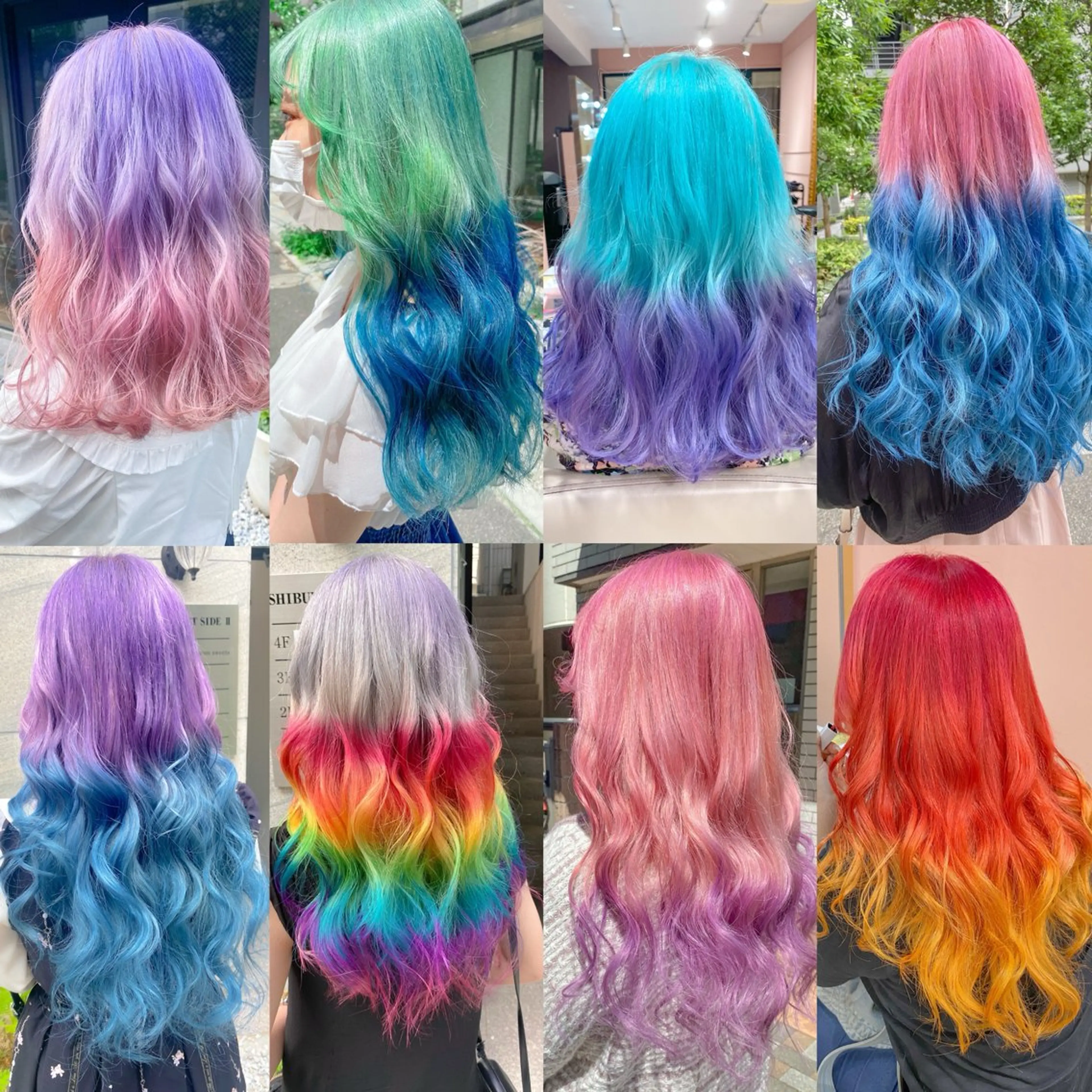 ロング カラー ミストバング ベージュカラー 抜きっぱなしブロンド ブロンド ブルーカラー ヘアカラー Chérie所属・Chérie 渋谷/カラーサロンのヘアスタイル