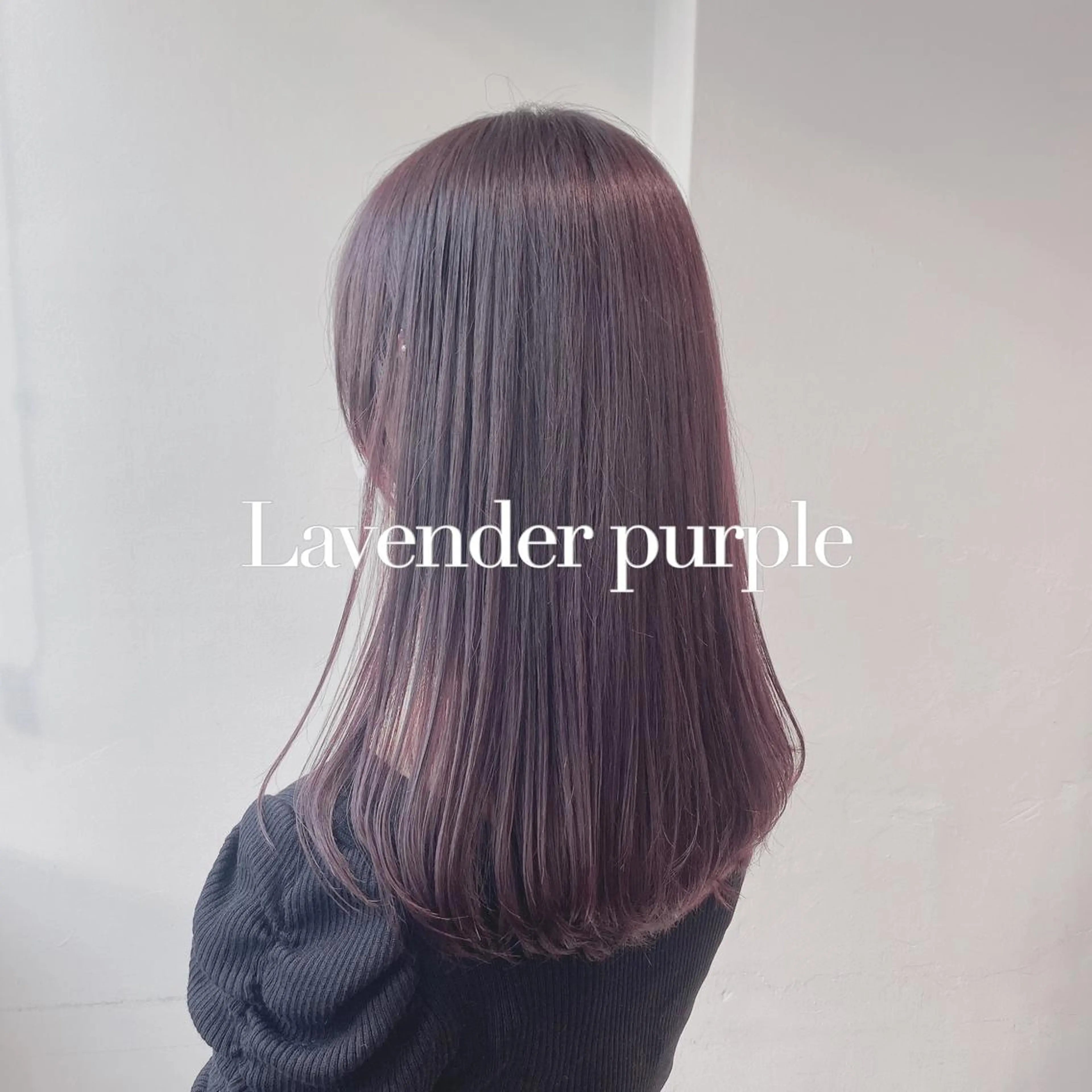 セミロング カラー ヘアアレンジ グレージュ ラベンダーカラー ラベンダーピンク ピンクカラー パープルカラー ヘアカラー トリートメント ヘッドスパ ヘアセット 韓国レイヤー🕊️ 柔らかベージュ🧸のヘアスタイル