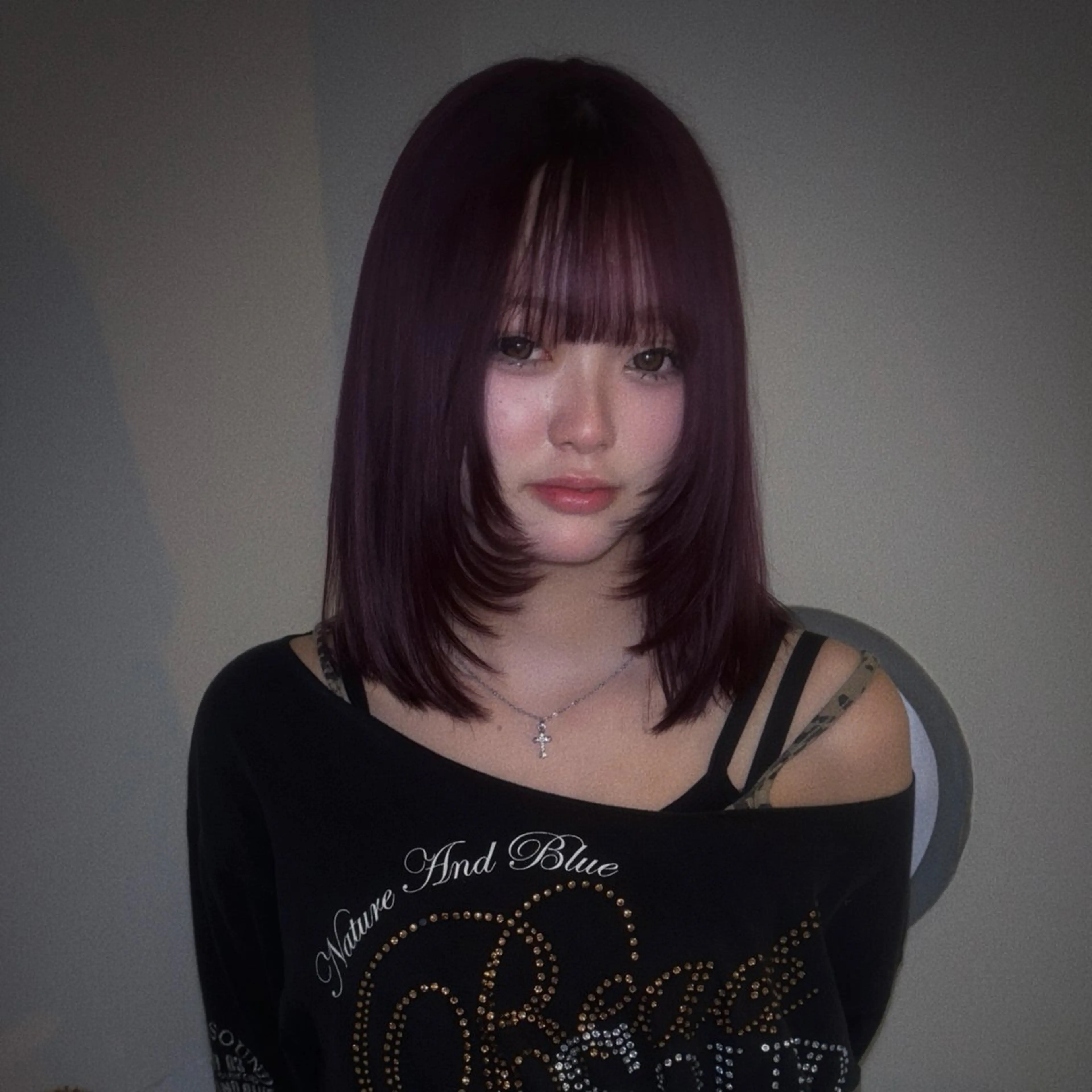 ミディアム カラー ヘアカラー トリートメント ORGN.所属・二千華 /平成/デザインのヘアスタイル