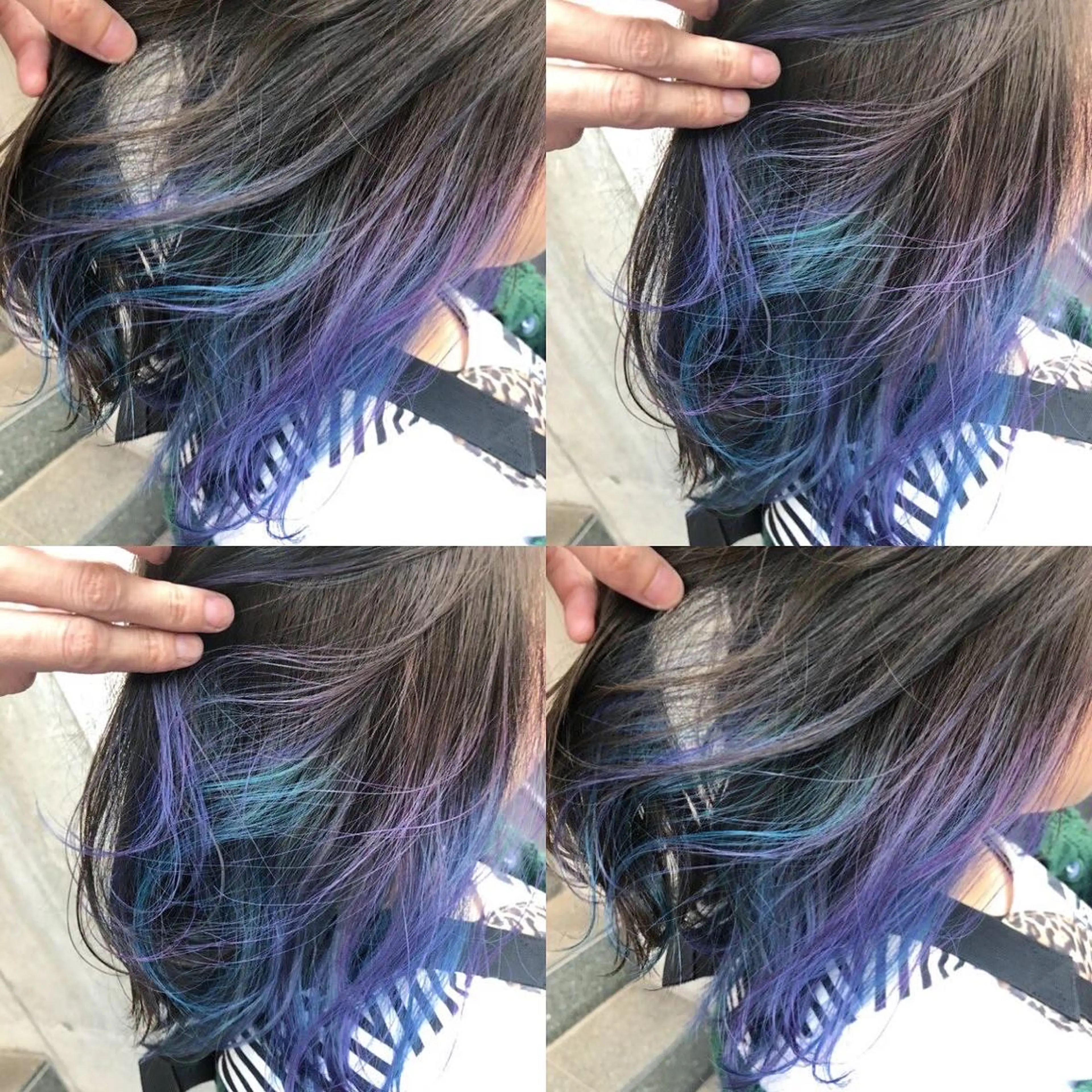 セミロング カラー バレイヤージュ ミストバング ブリーチ ケアブリーチ デザインカラー カット ヘアカラー トリートメント 原宿サロン代表 デザインカラー伊藤卓のヘアスタイル