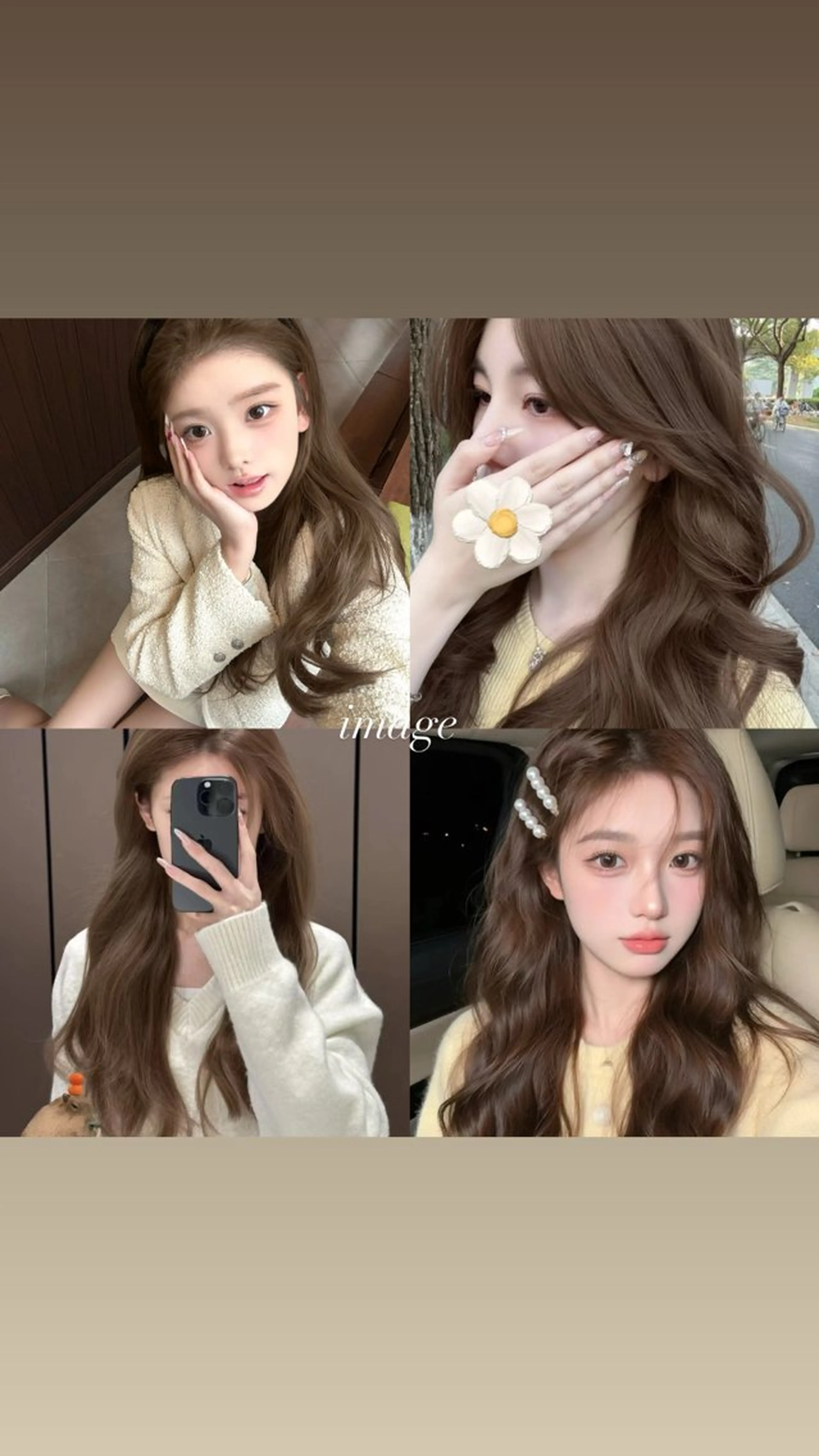 beige  color🥜🤎+CHAINONオリジナル高保湿トリートメント🫧の写真