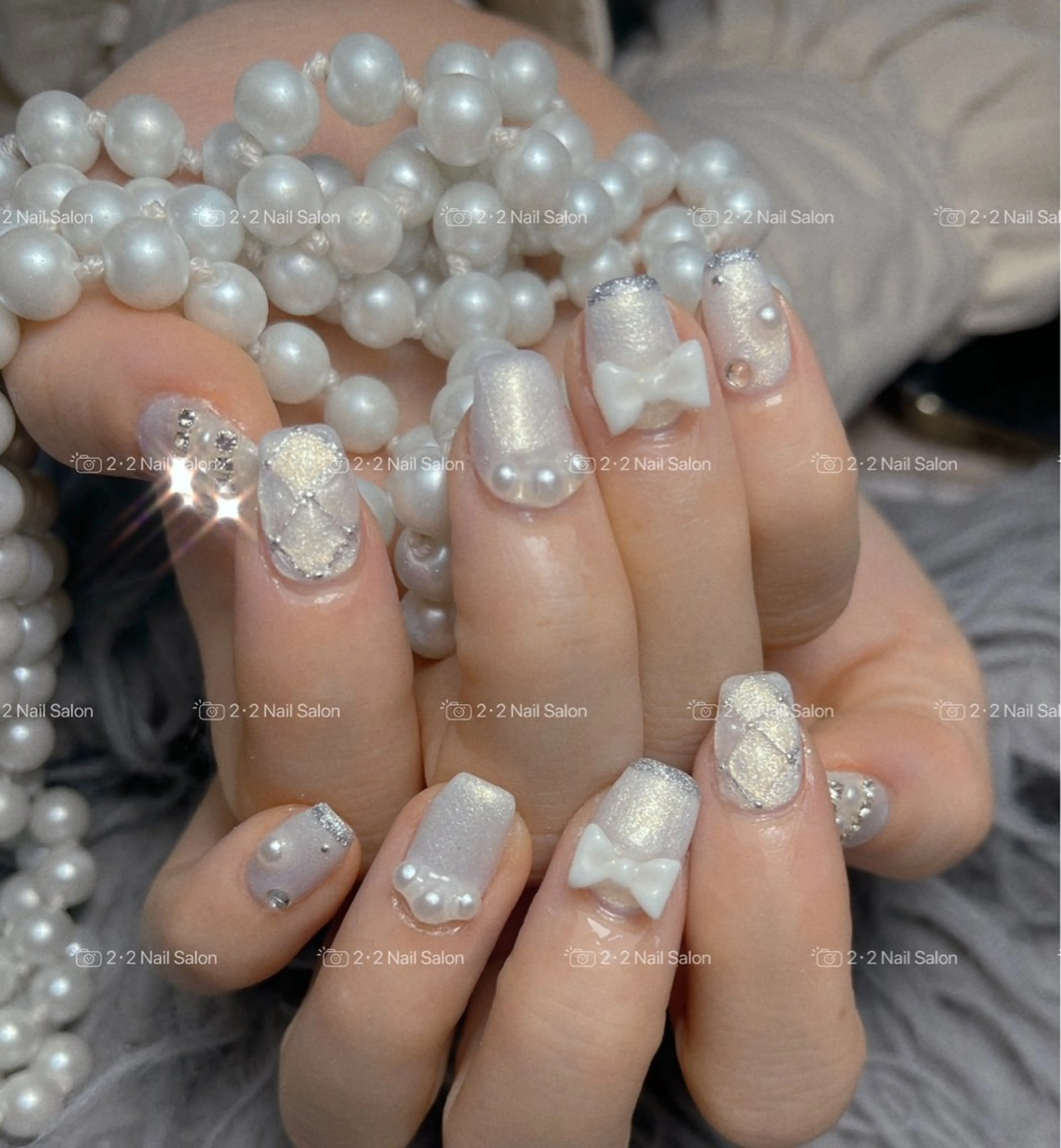 ネイル ハンドネイル 🦋y y Nail 🤍のネイルデザイン
