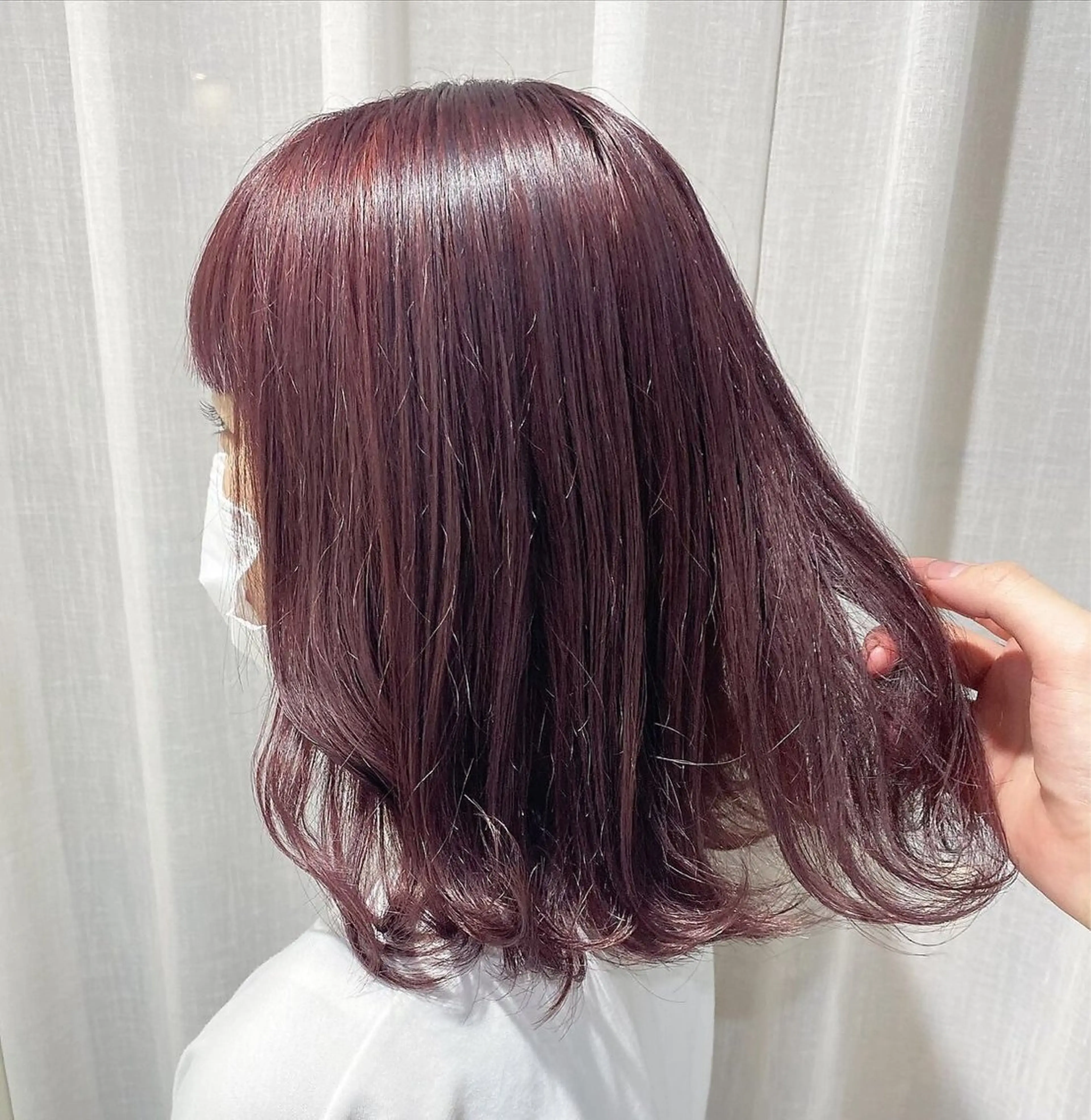 ミディアム カラー ブラウンカラー レッドカラー レッドブラウン 💖ブリーチ/暖色 𝐘𝐮𝐢💖のヘアスタイル