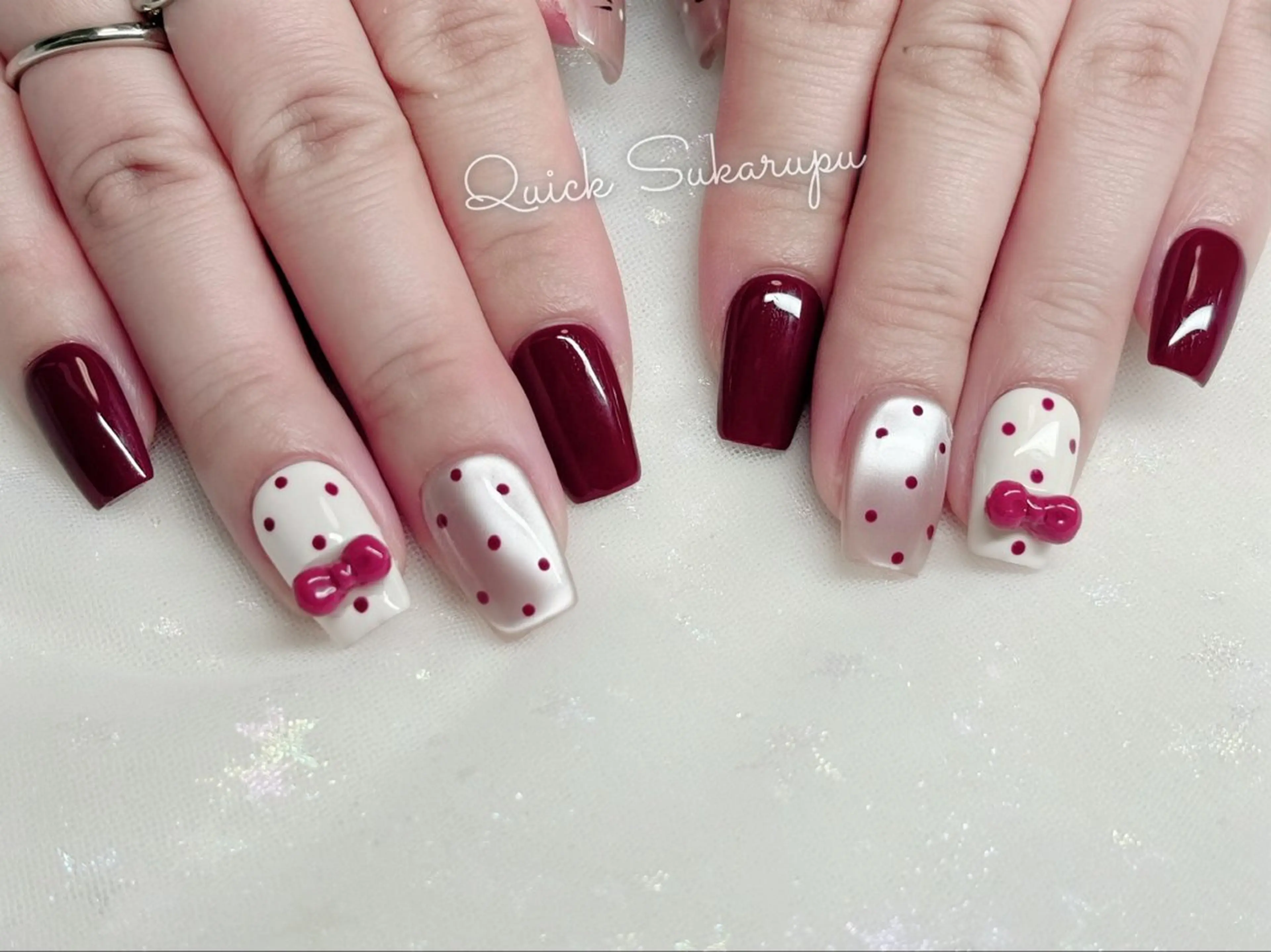 ショート ハンドネイル Quick Sukarupu 高田馬場店所属・Quick Sukarupuのネイルデザイン