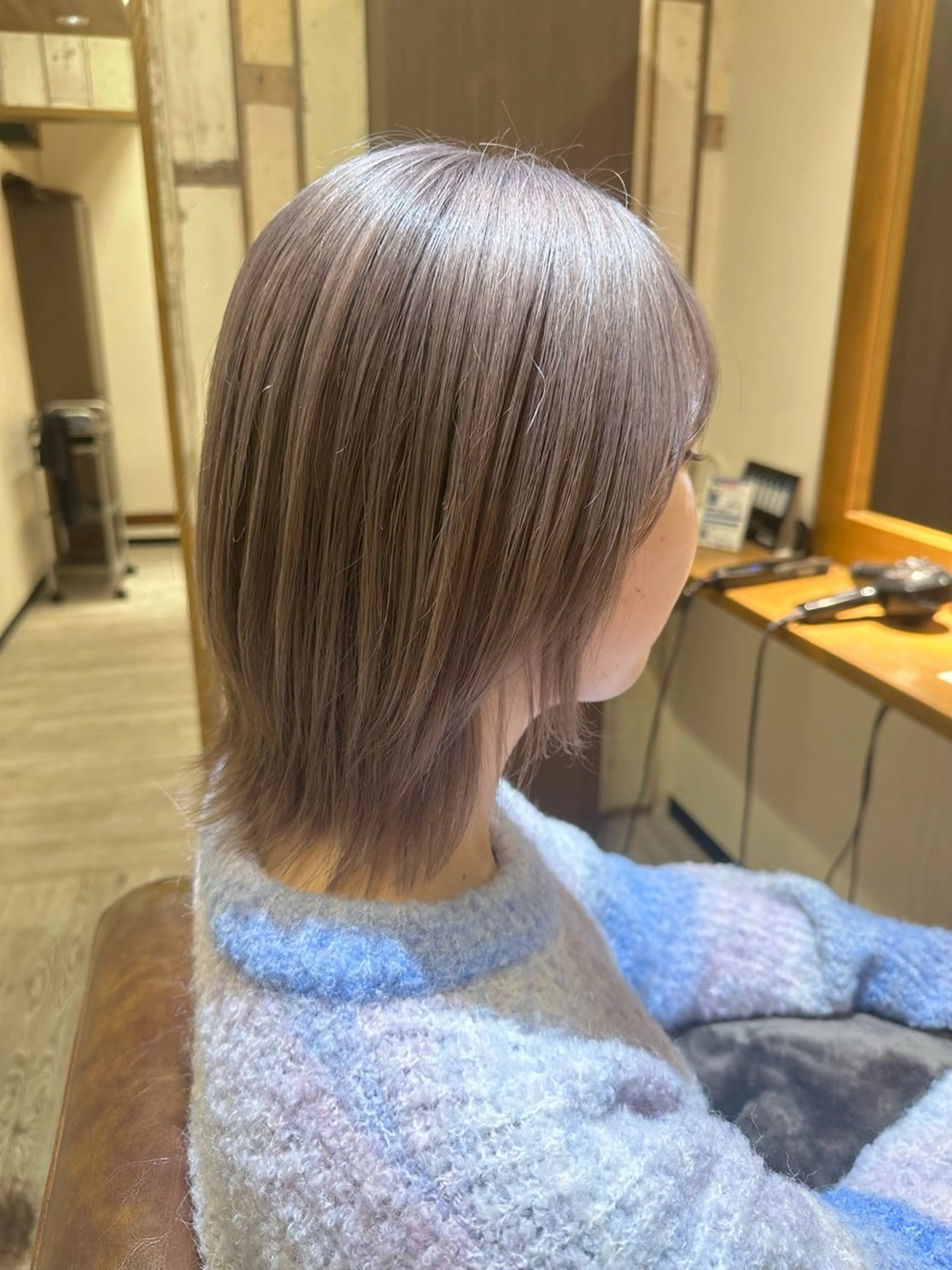 ミディアム ウルフカット ヘアカラー 佐藤  真依のその他イメージ