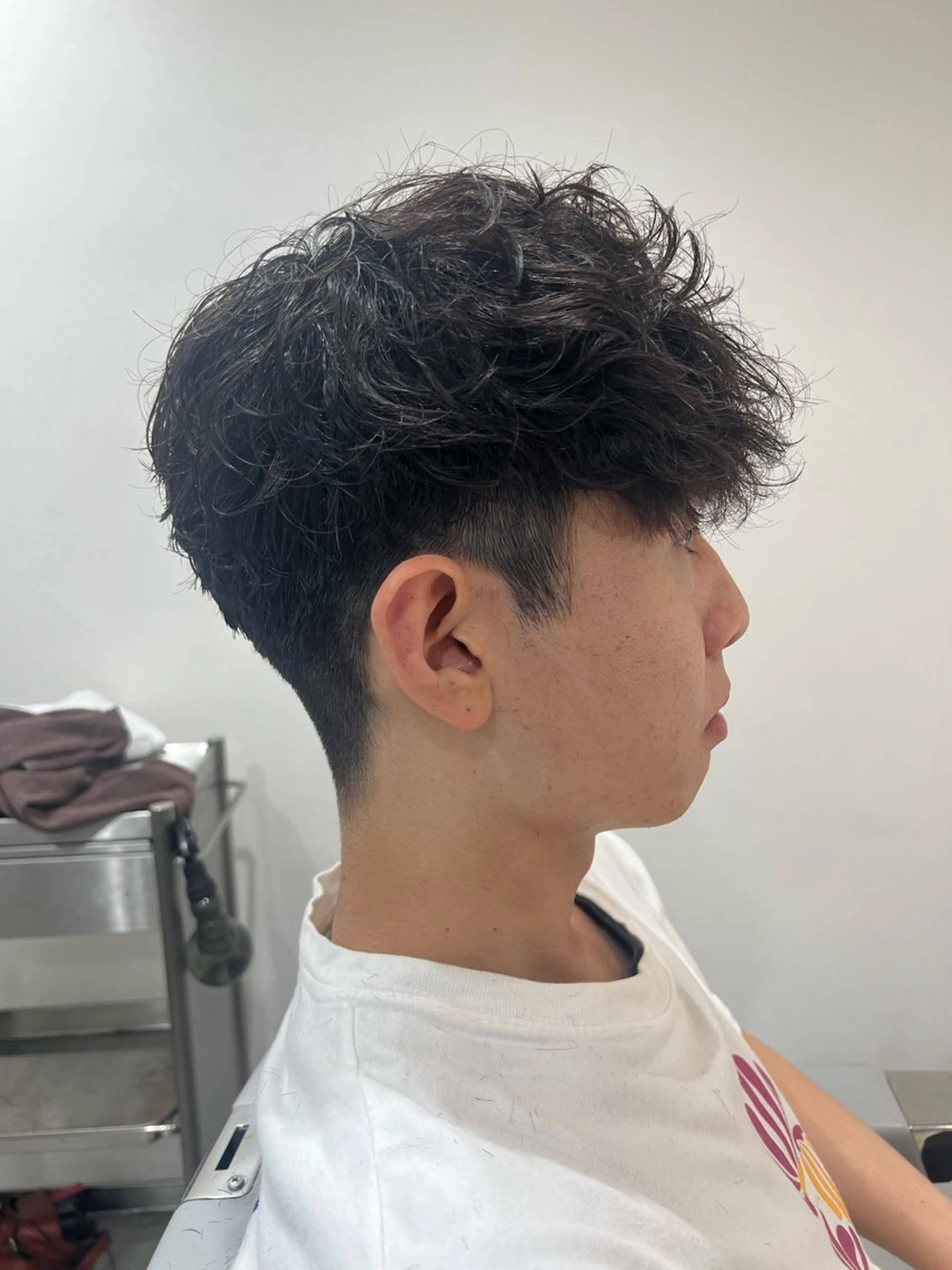 パーマ メンズ スペインカール Men's NAM 八角のヘアスタイル
