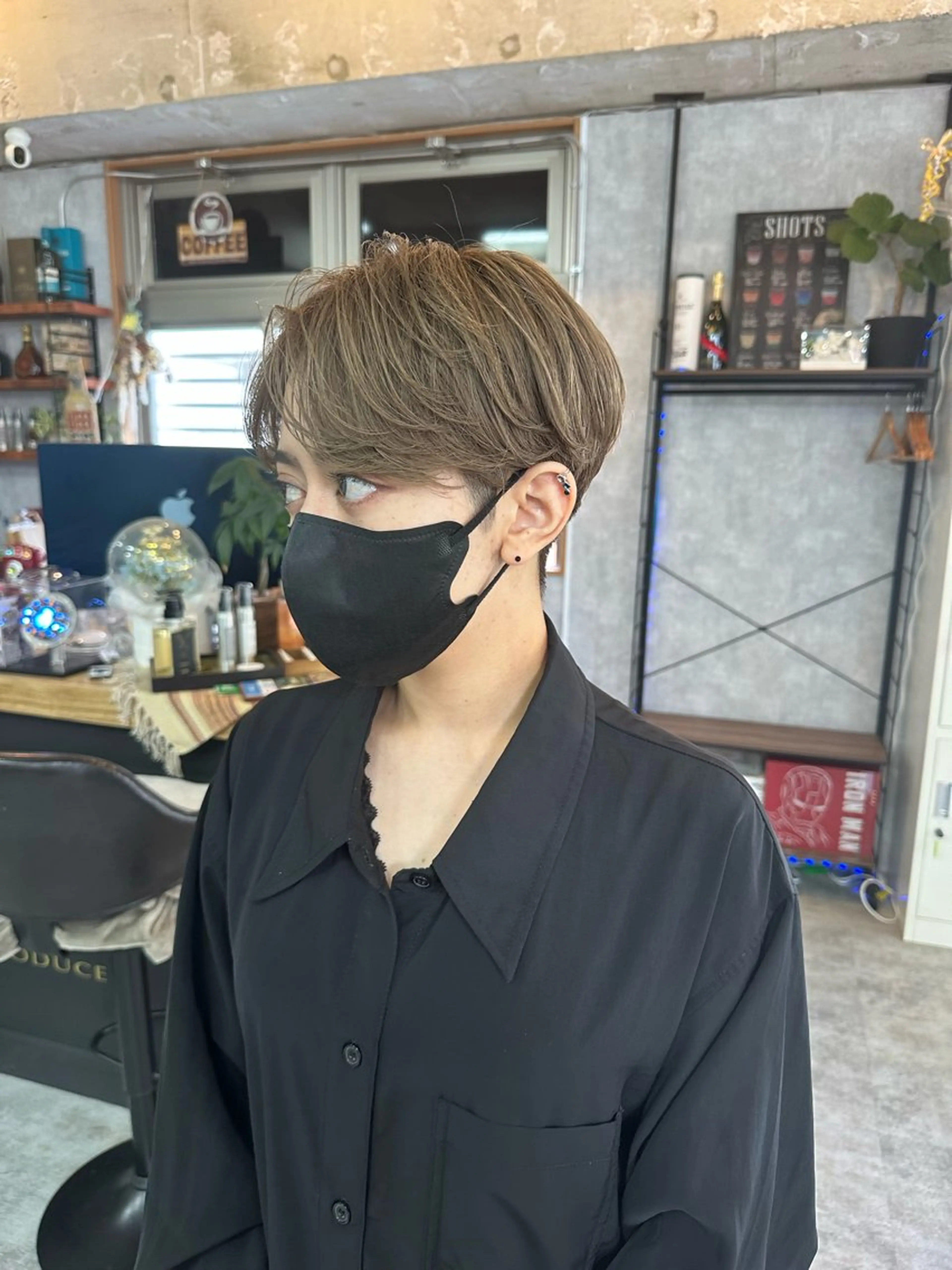 ショート 切りっぱなしボブ ショートボブ ハンサムショート 丸みショート ボブ C’LD hair  produce /シールドヘア所属・モテ髪/ボブ/ショー ト/アダチフウトのヘアスタイル