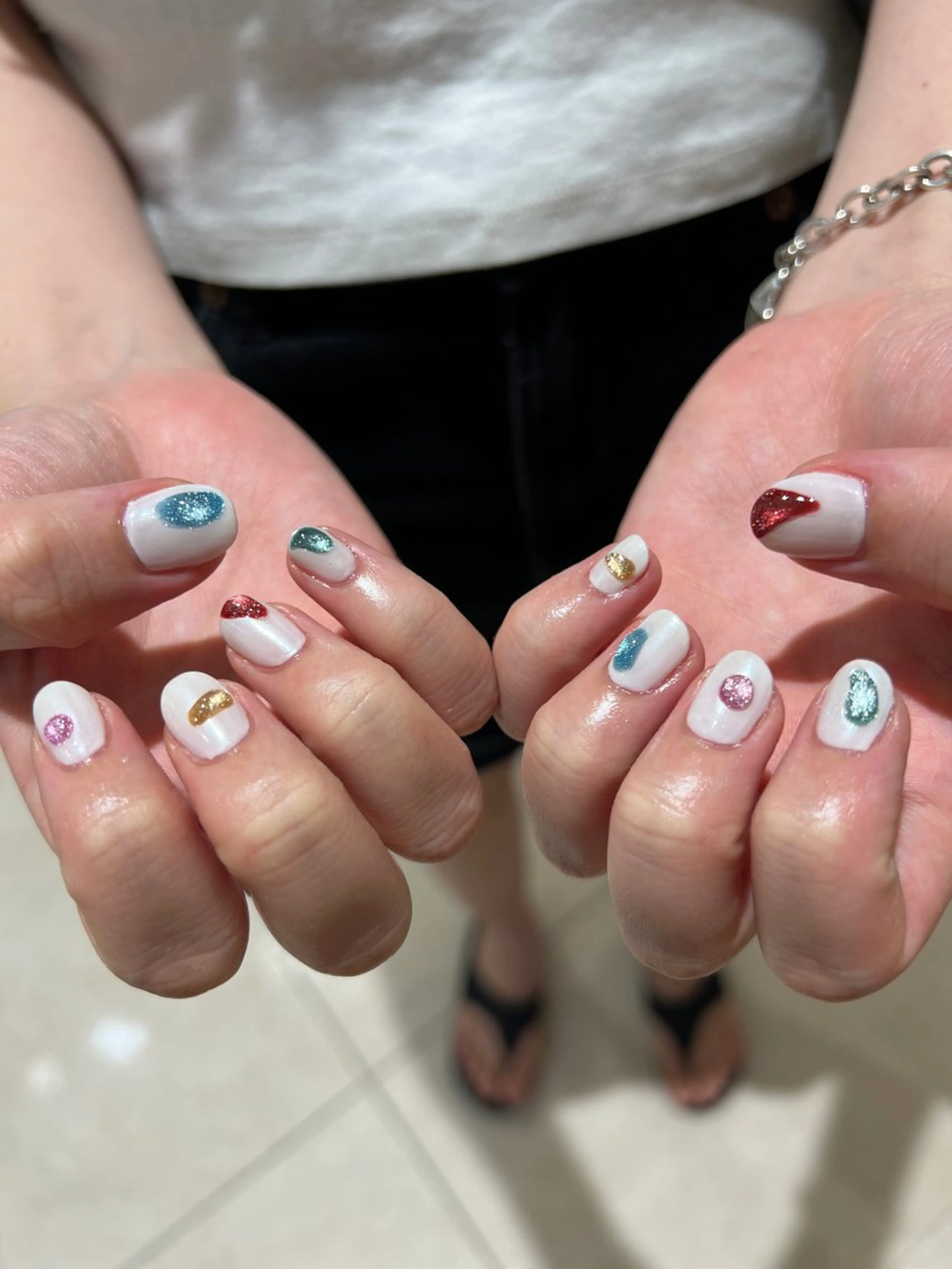 ネイル ハンドネイル 個性派ニュアンス nuts nail所属・【池袋】nuts nail　なつみのネイルデザイン