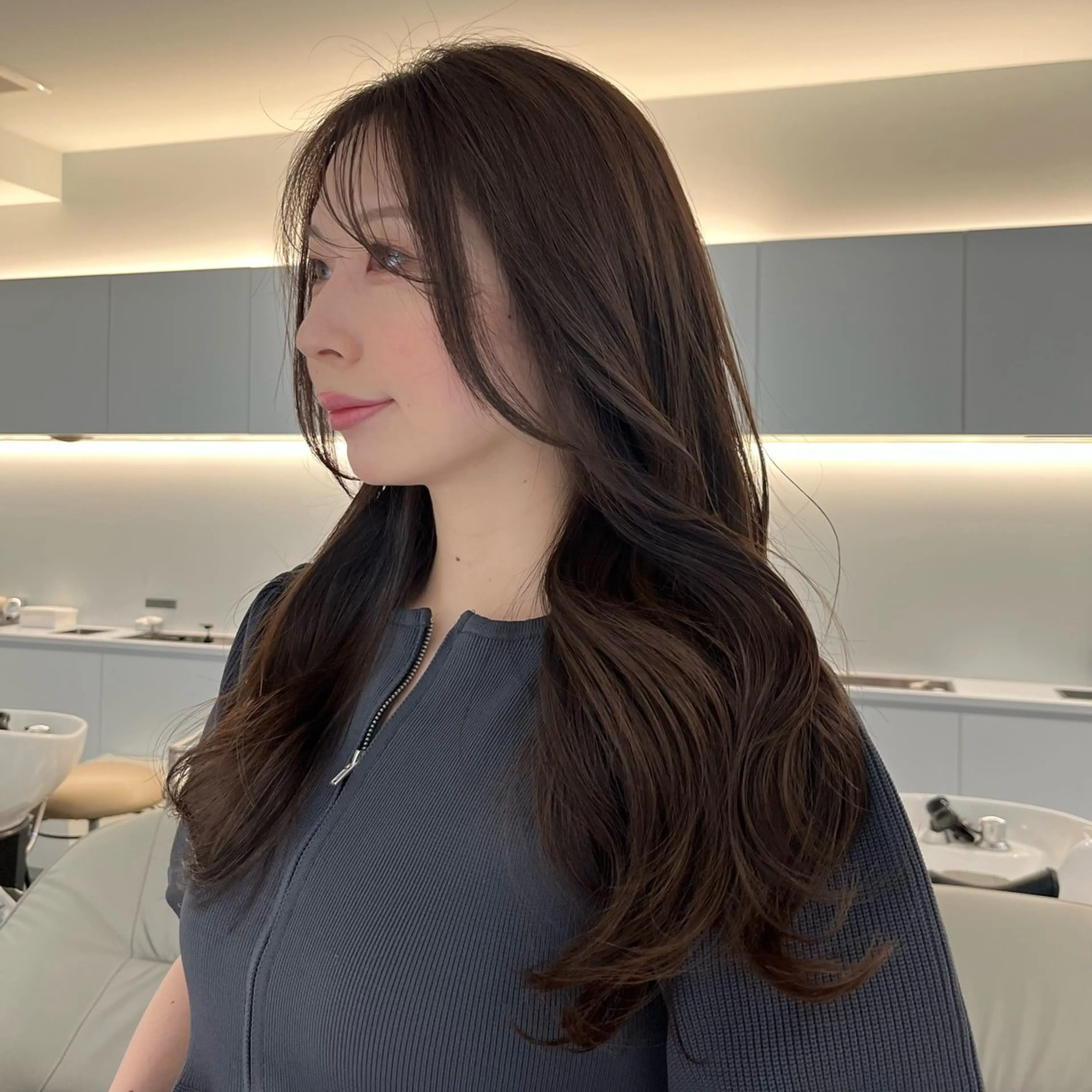 カラー ブラウンカラー ヘアカラー トリートメント Kurume／ NORA UMEDAのヘアスタイル