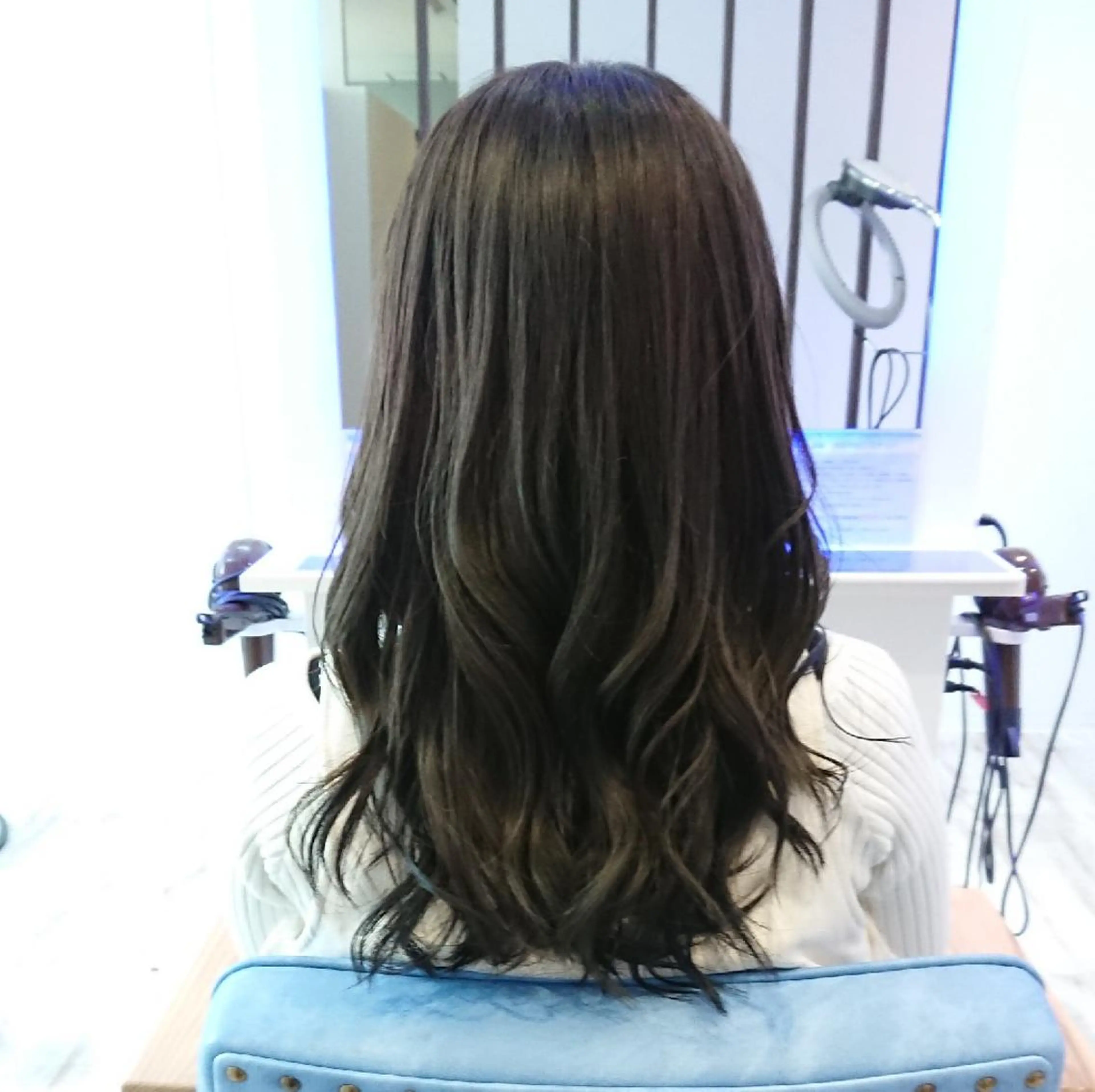 セミロング カラー ヘアアレンジ 小林 伸行のヘアスタイル