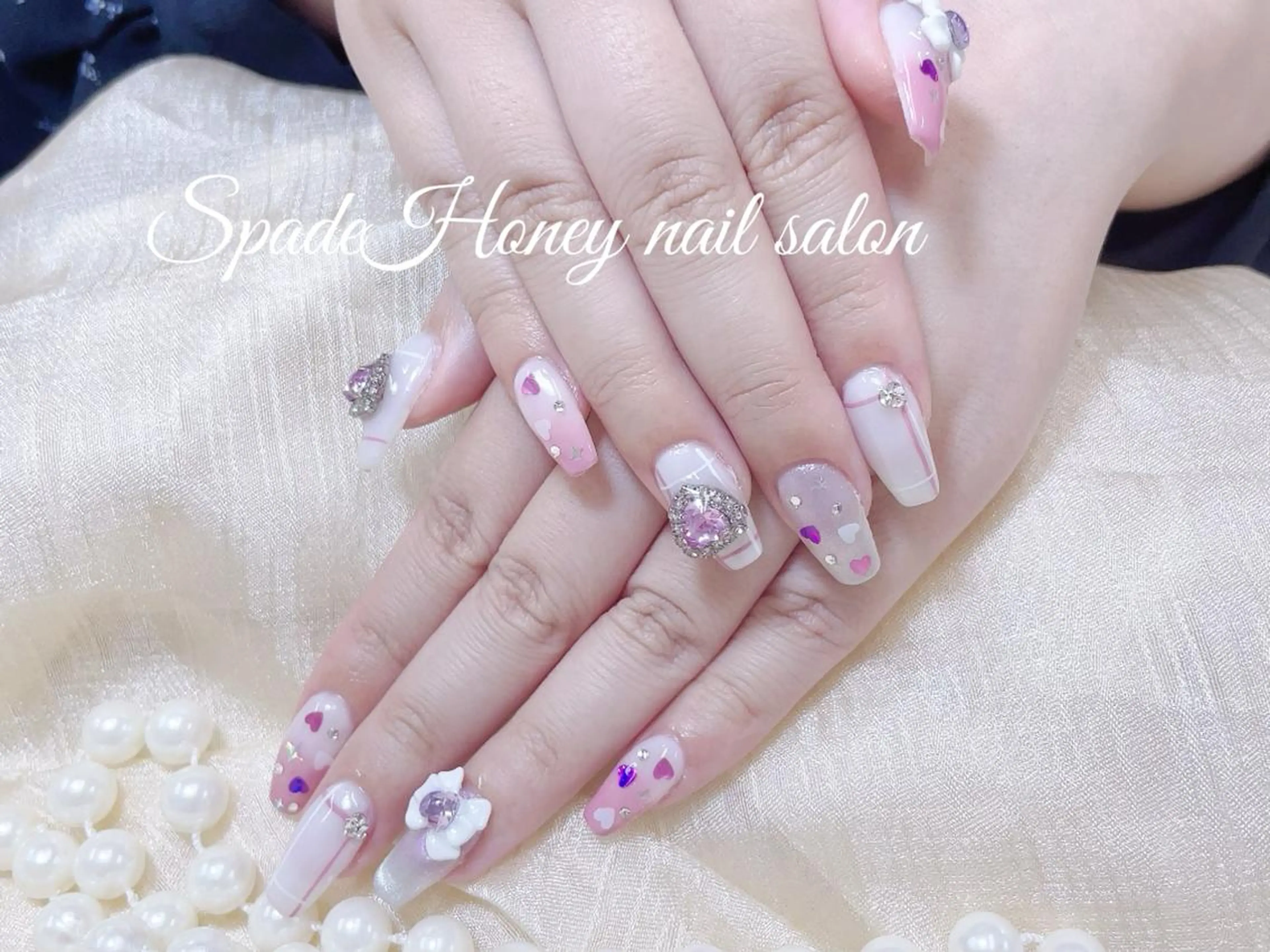 ネイル 🫧🩵ふわりん 🎀🧸のネイルデザイン