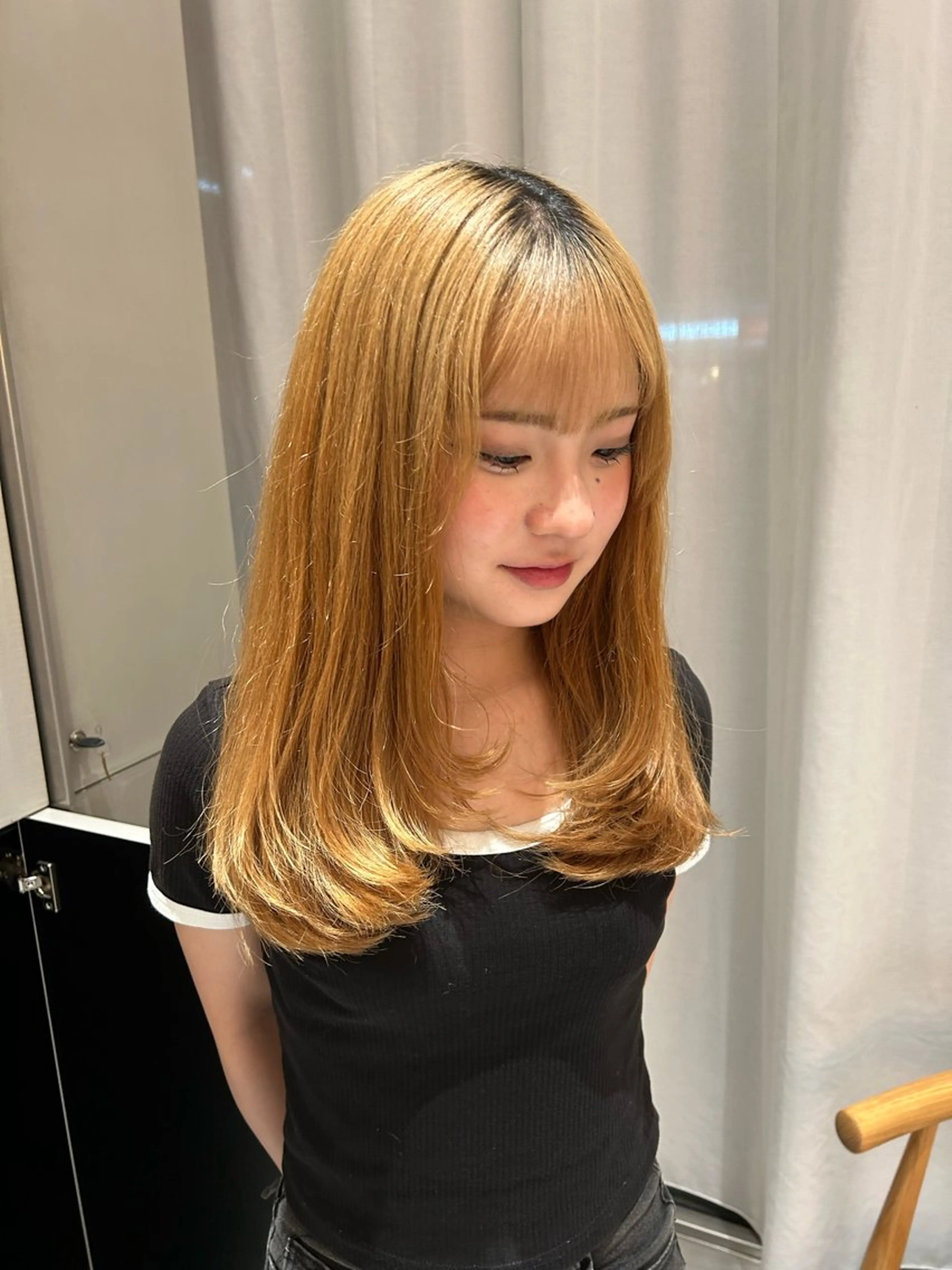 ロング レイヤーカット 風香🪼レイヤー /透明感カラーのヘアスタイル