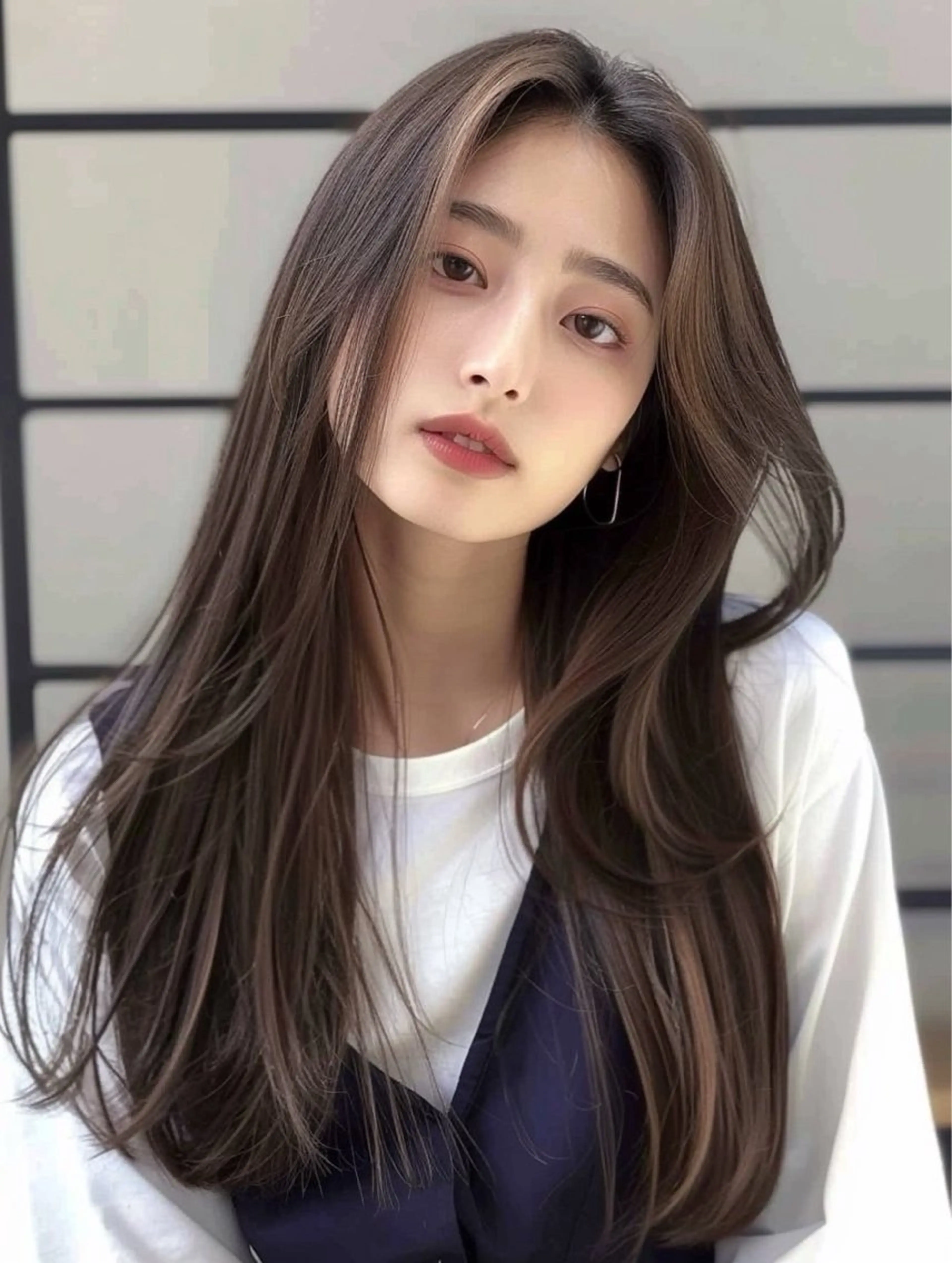 ロング カラー ベージュカラー ブリーチ ダブルカラー グレージュ ラベンダーカラー ioe 茶屋町のヘアスタイル