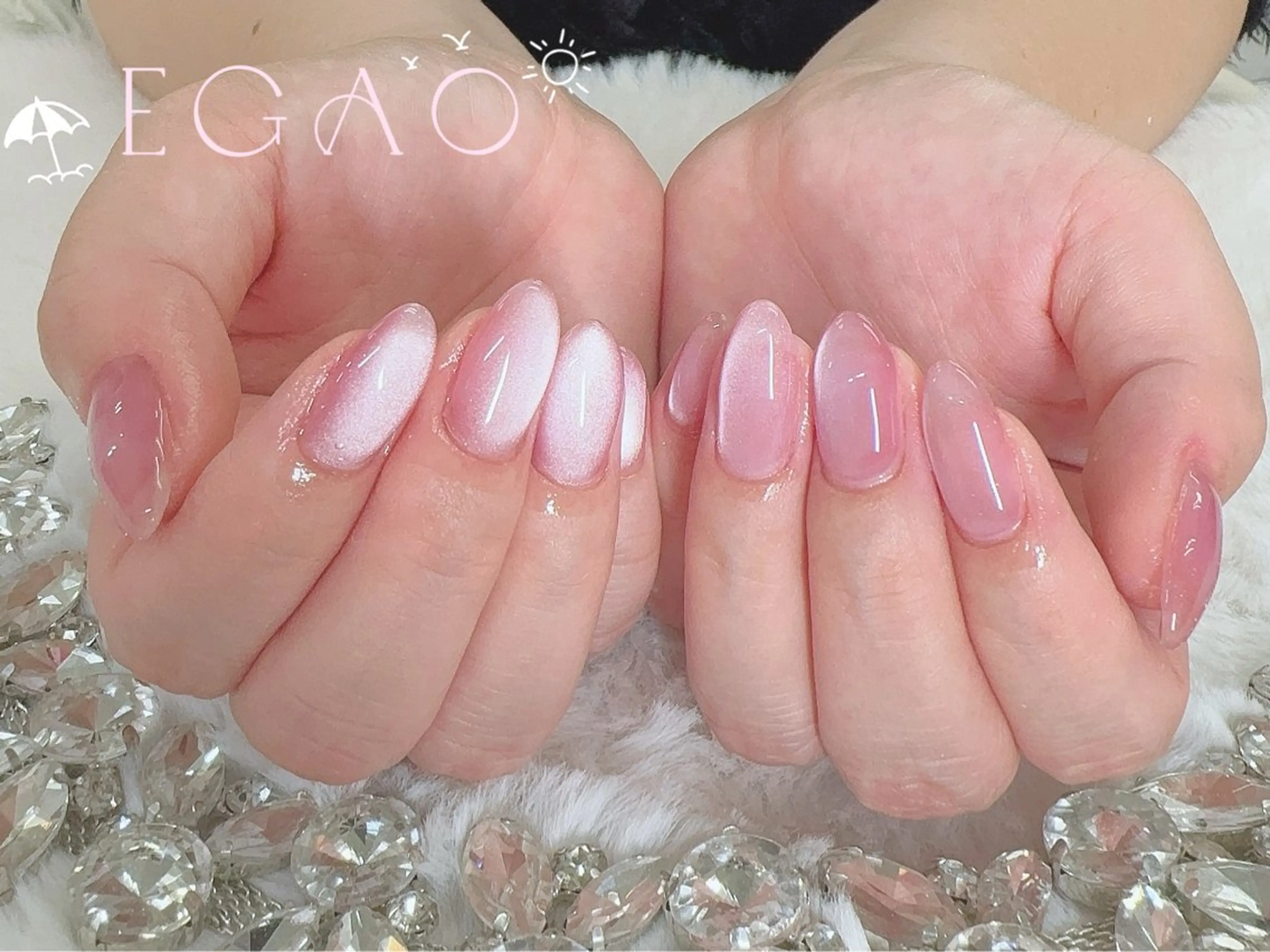 ネイル アートネイル フットネイル フレンチネイル ジェルネイル グラデーション ハンドネイル Egao Nail Salonのネイルデザイン