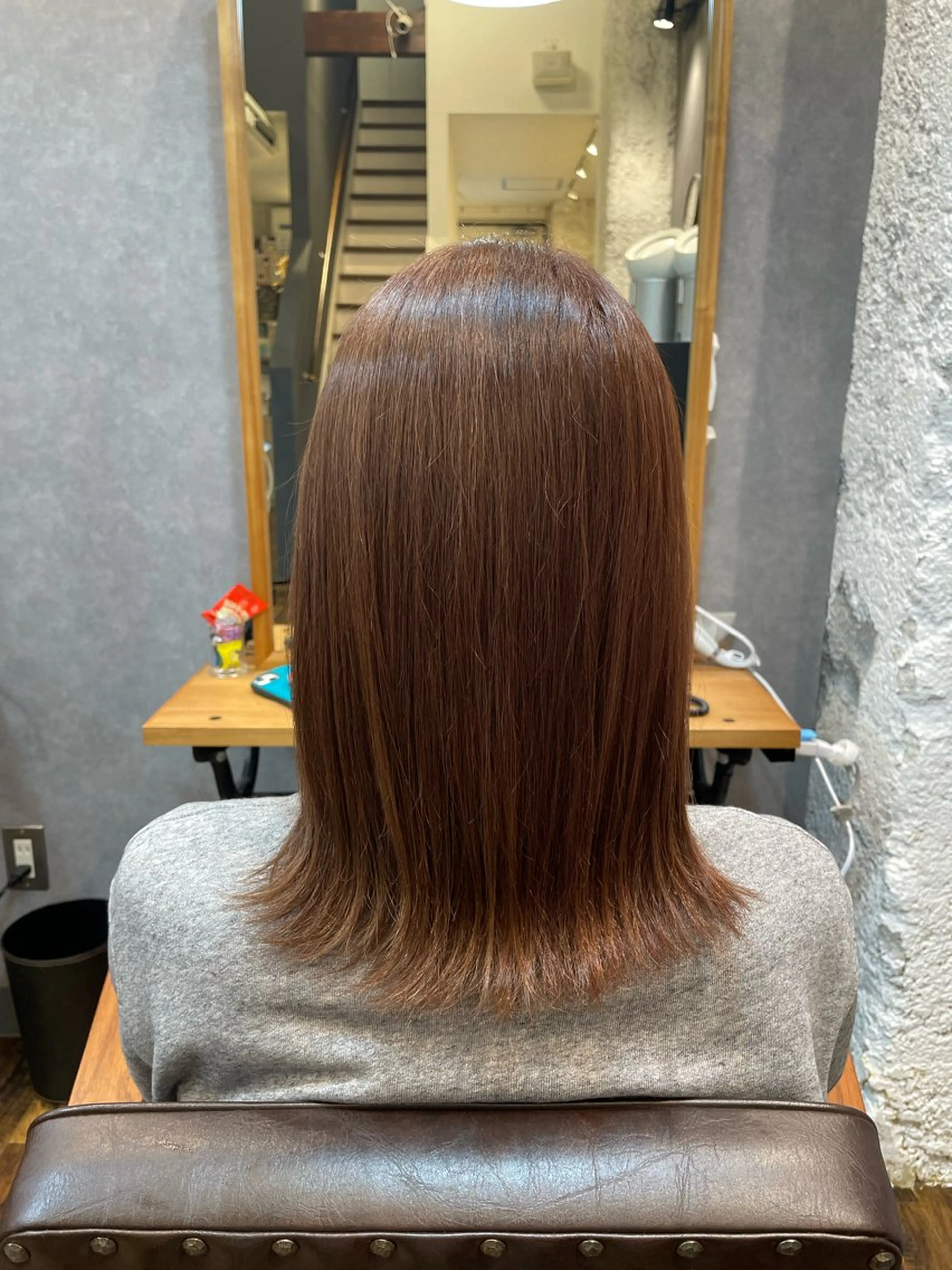 ミディアム カラー カット ヘアカラー トリートメント ツヤ美髪💐 髪質改善/高山愛来のヘアスタイル