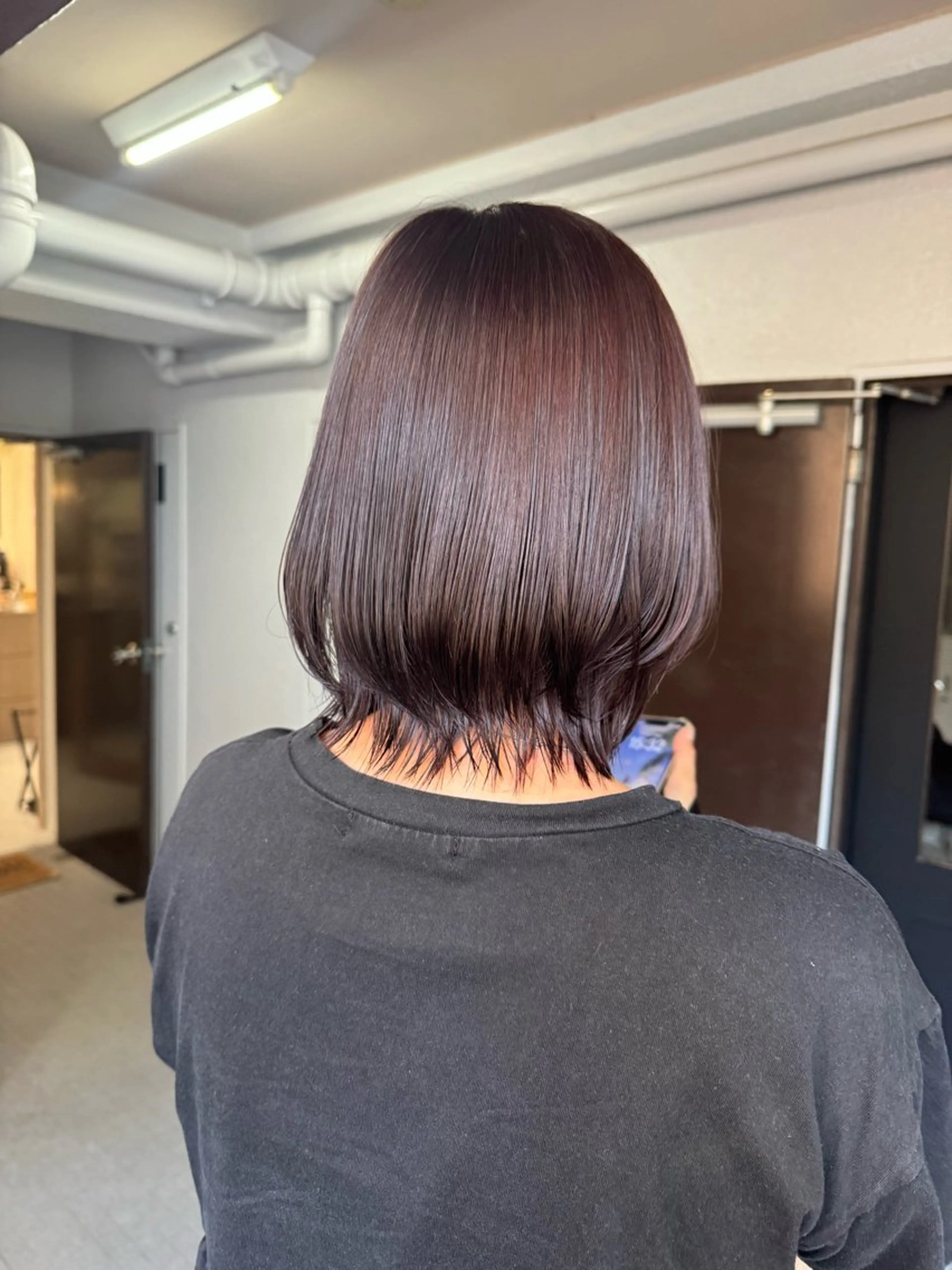 ミディアム カラー ヘアカラー トリートメント ゆうあ / HUI金山のヘアスタイル