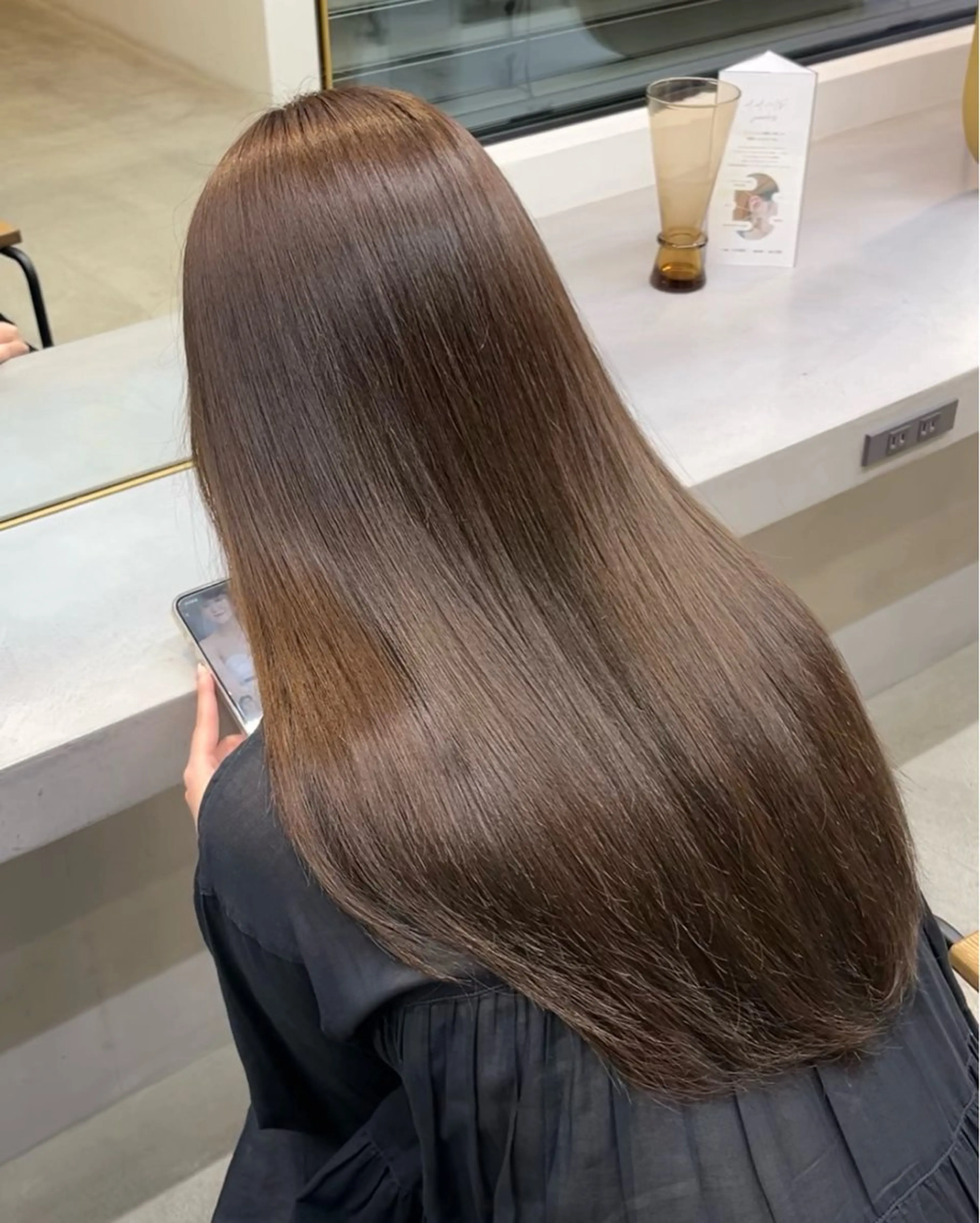 🌱ミニモ限定価格🌱《ロング料金なし🫶🏻》透明感カラー model+ Aujua 4stトリートメントの写真