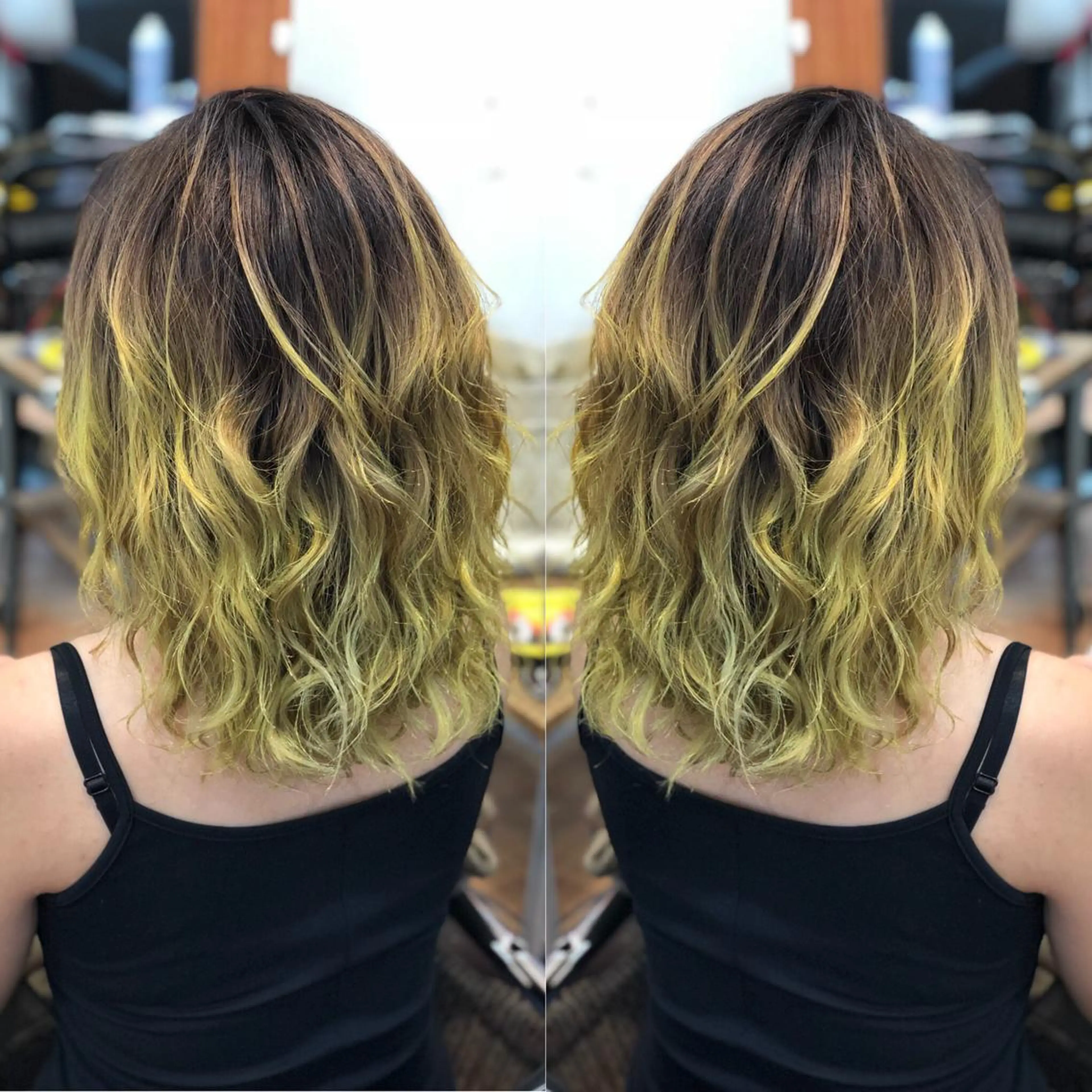 ミディアム イエローカラー ヘアカラー トリートメント LOCO Ko-kiのヘアスタイル