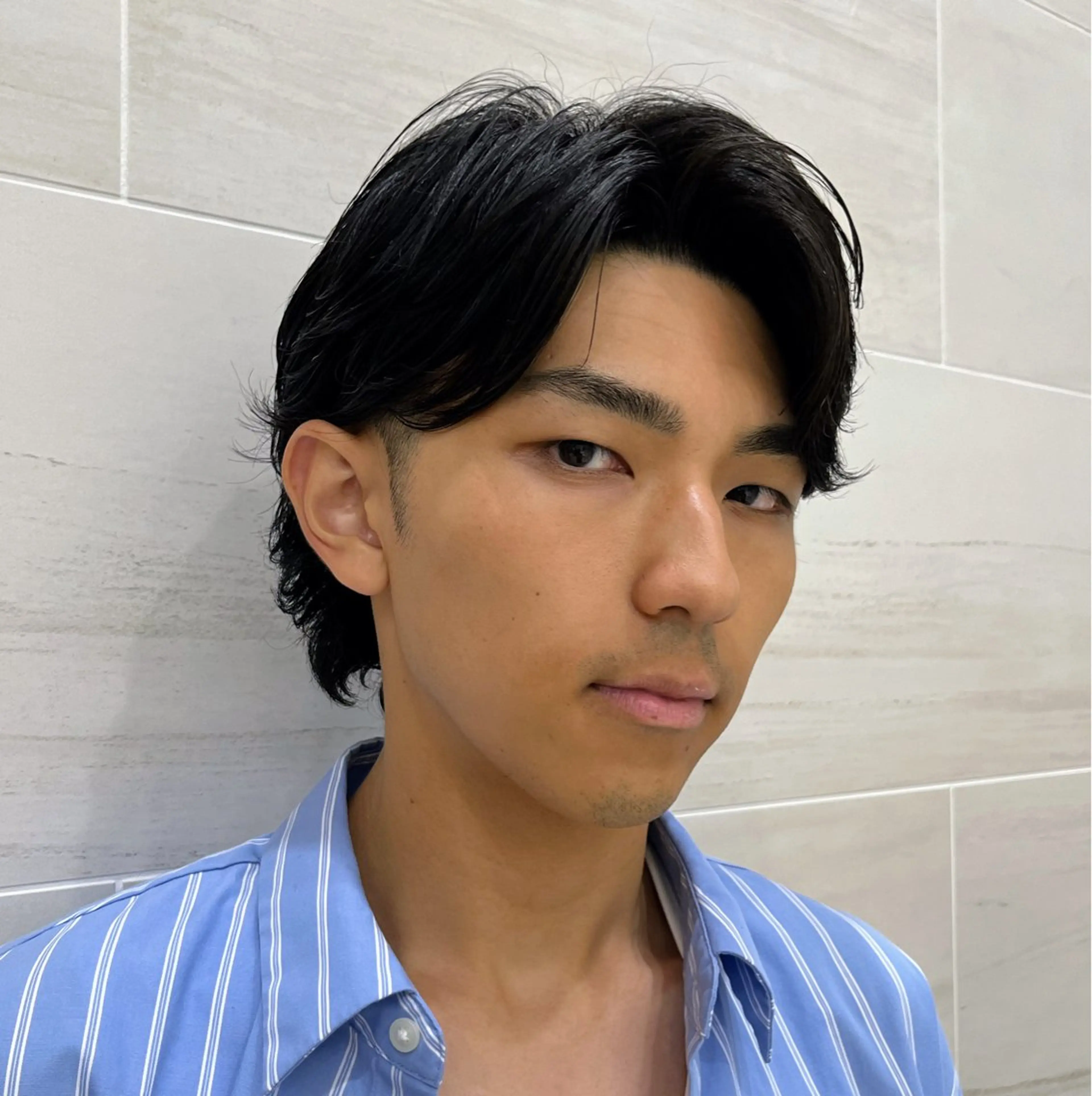 パーマ メンズ カット パーマ Chic 押上🗼 山口 卓朗のヘアスタイル